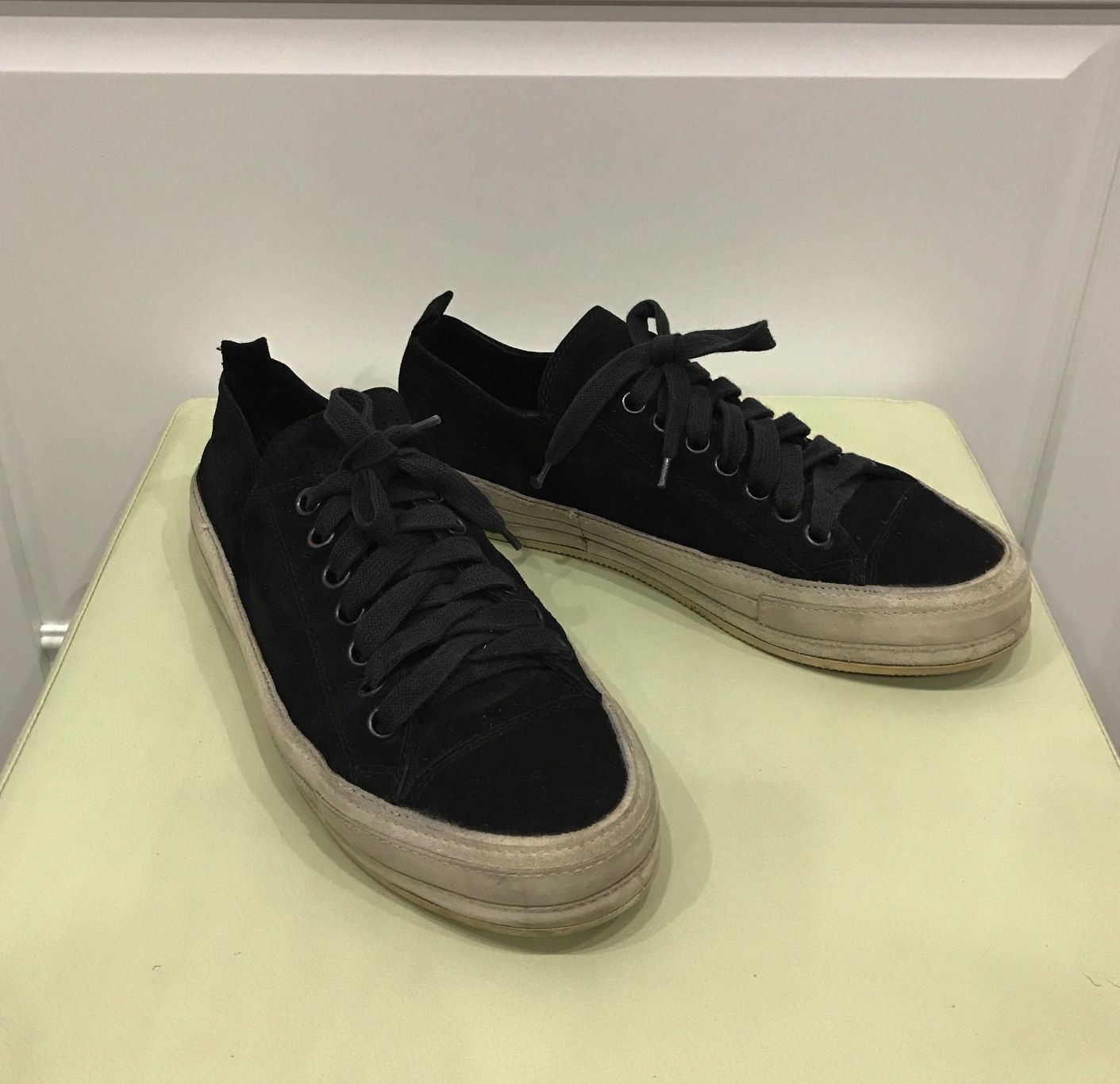 Ann Demeulemeester SUEDE/LEATHER LOW TRAINERS Size US 7.5 / EU 40-41 - 4 Thumbnail