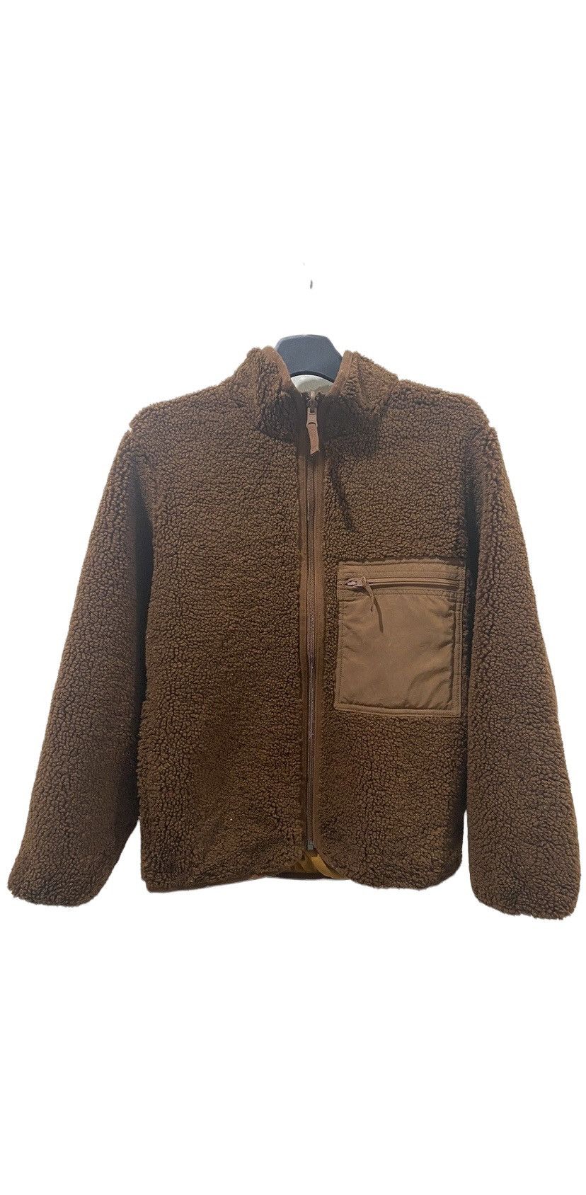 image of Uniqlo Sherpa Fleece Reversible Jacket Size Xs To S in Brown, Men's