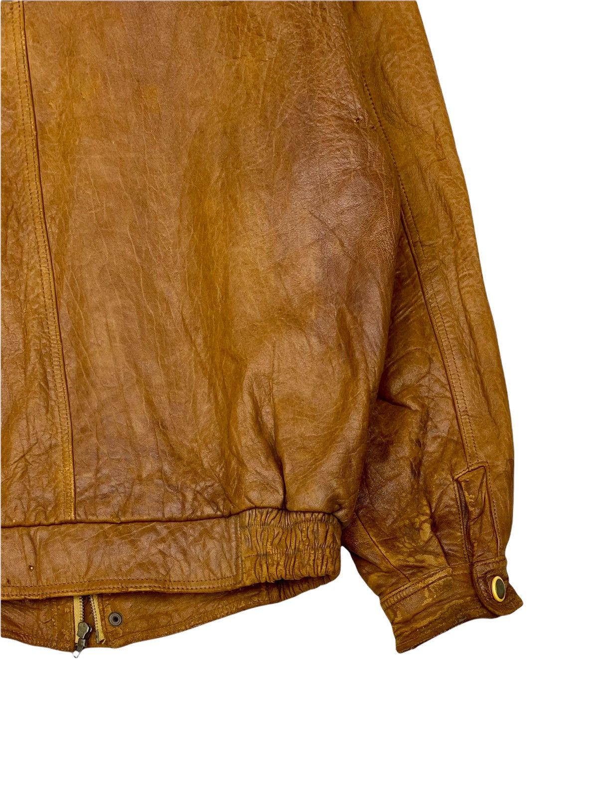 Gianni Valentino × Valentino 🔥VINTAGE GIANNI VALENTINO BIG SPELLOUT LOGO LEATHER JACKET🔥 Size US L / EU 52-54 / 3 - 13 Thumbnail