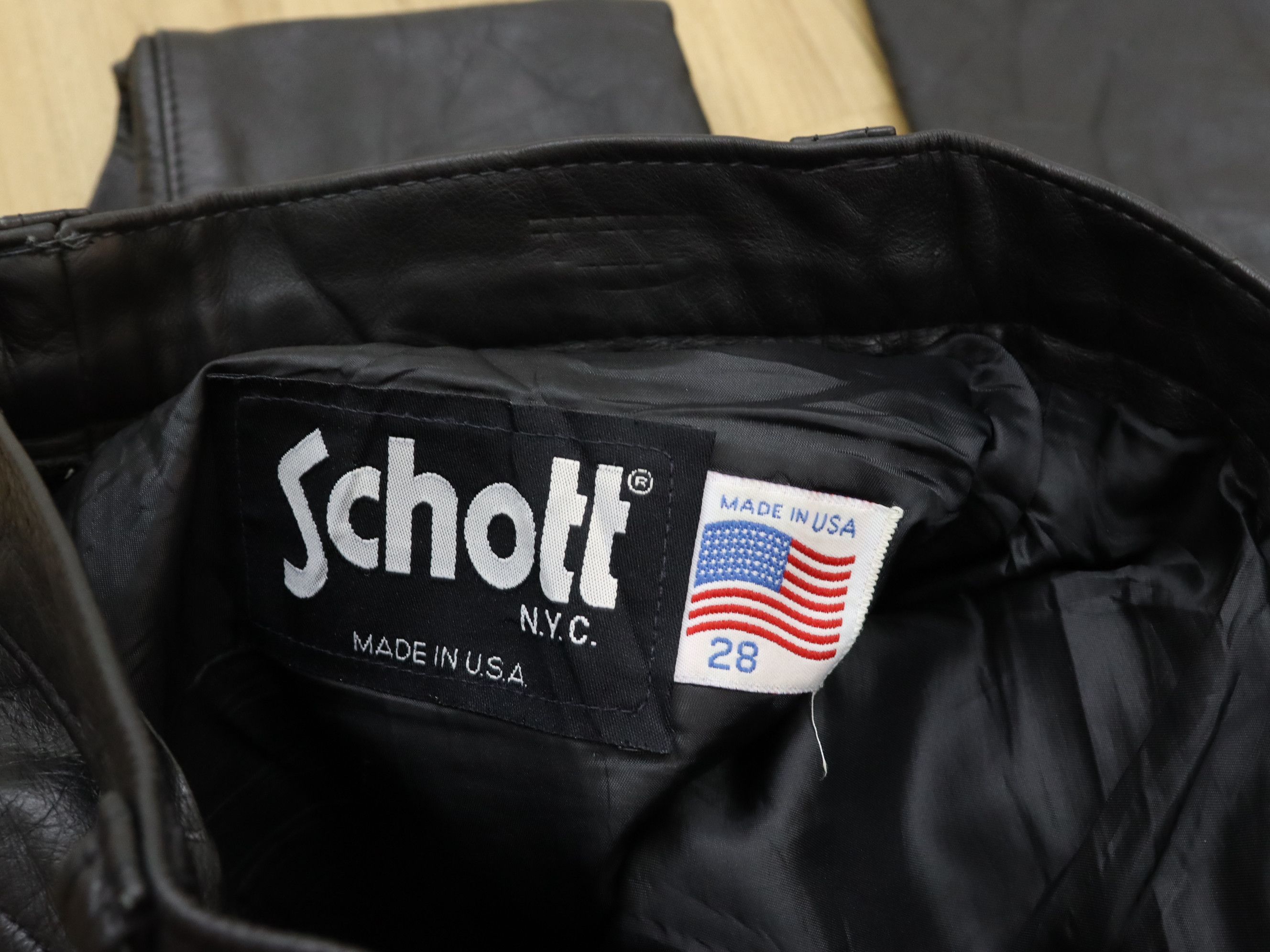 Leather × Schott Schott N.Y.C. Leather Pant MADE IN USA Size US 28 / EU 44 - 5 Thumbnail