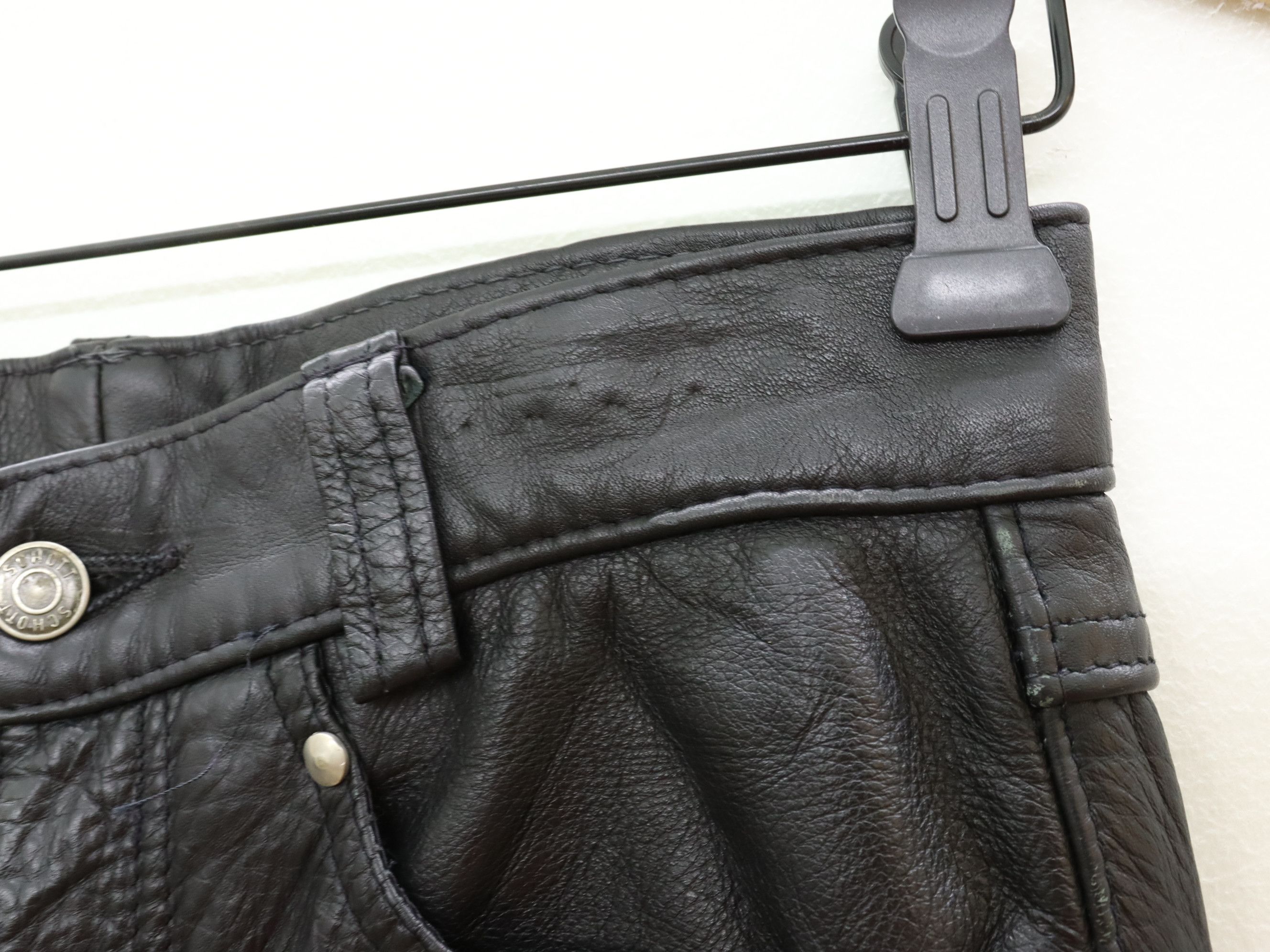 Leather × Schott Schott N.Y.C. Leather Pant MADE IN USA Size US 28 / EU 44 - 19 Thumbnail
