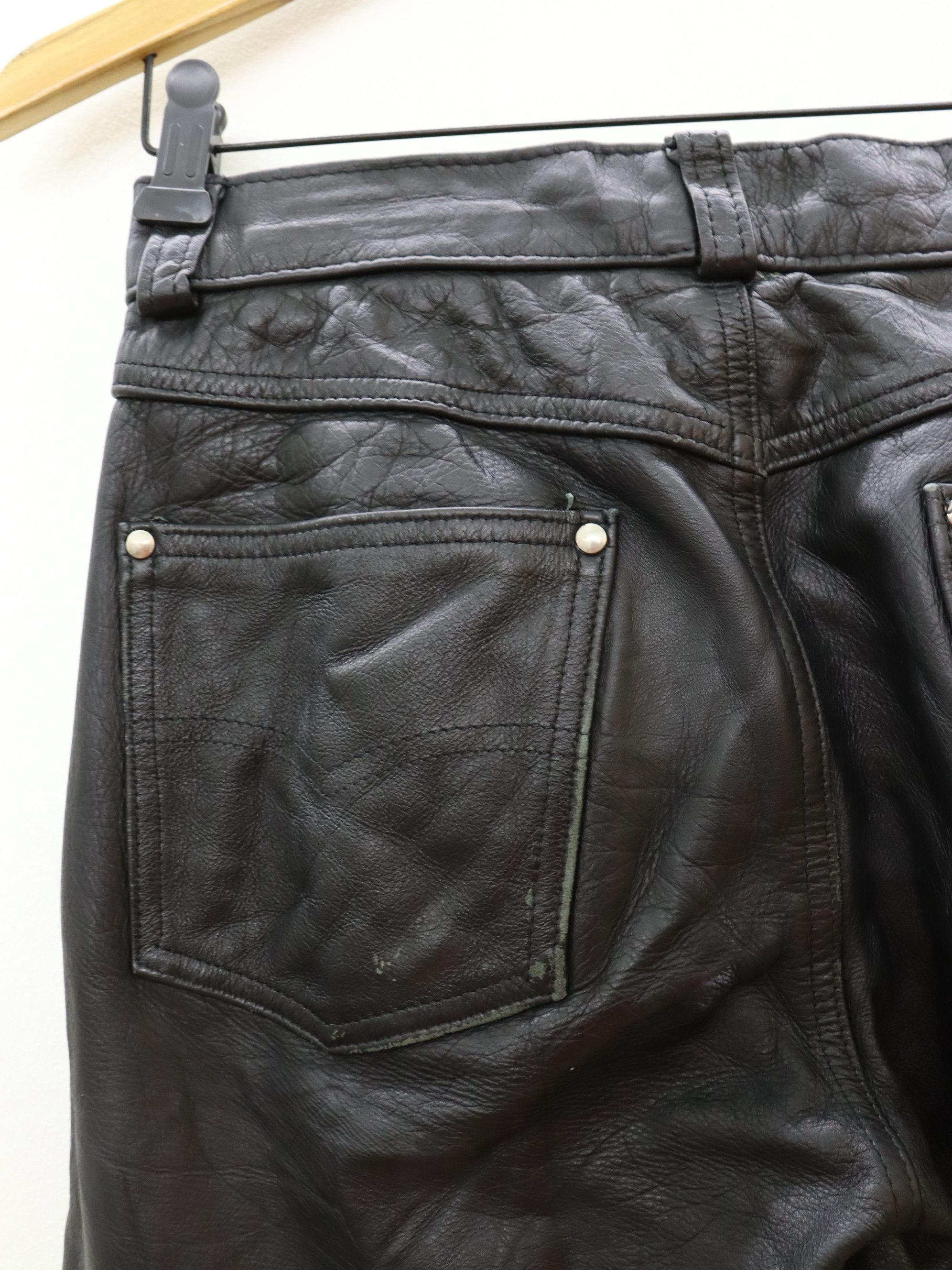 Leather × Schott Schott N.Y.C. Leather Pant MADE IN USA Size US 28 / EU 44 - 13 Thumbnail