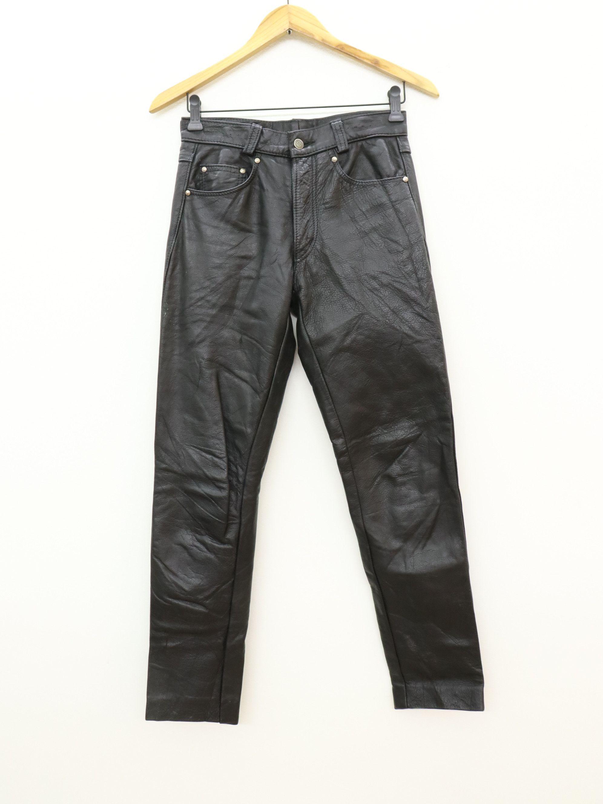 Leather × Schott Schott N.Y.C. Leather Pant MADE IN USA Size US 28 / EU 44 - 15 Thumbnail