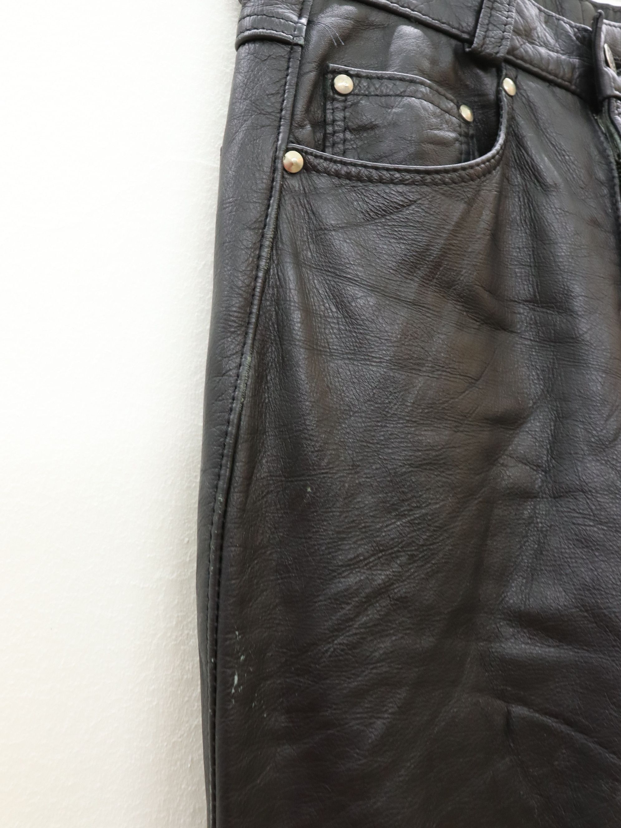 Leather × Schott Schott N.Y.C. Leather Pant MADE IN USA Size US 28 / EU 44 - 12 Thumbnail