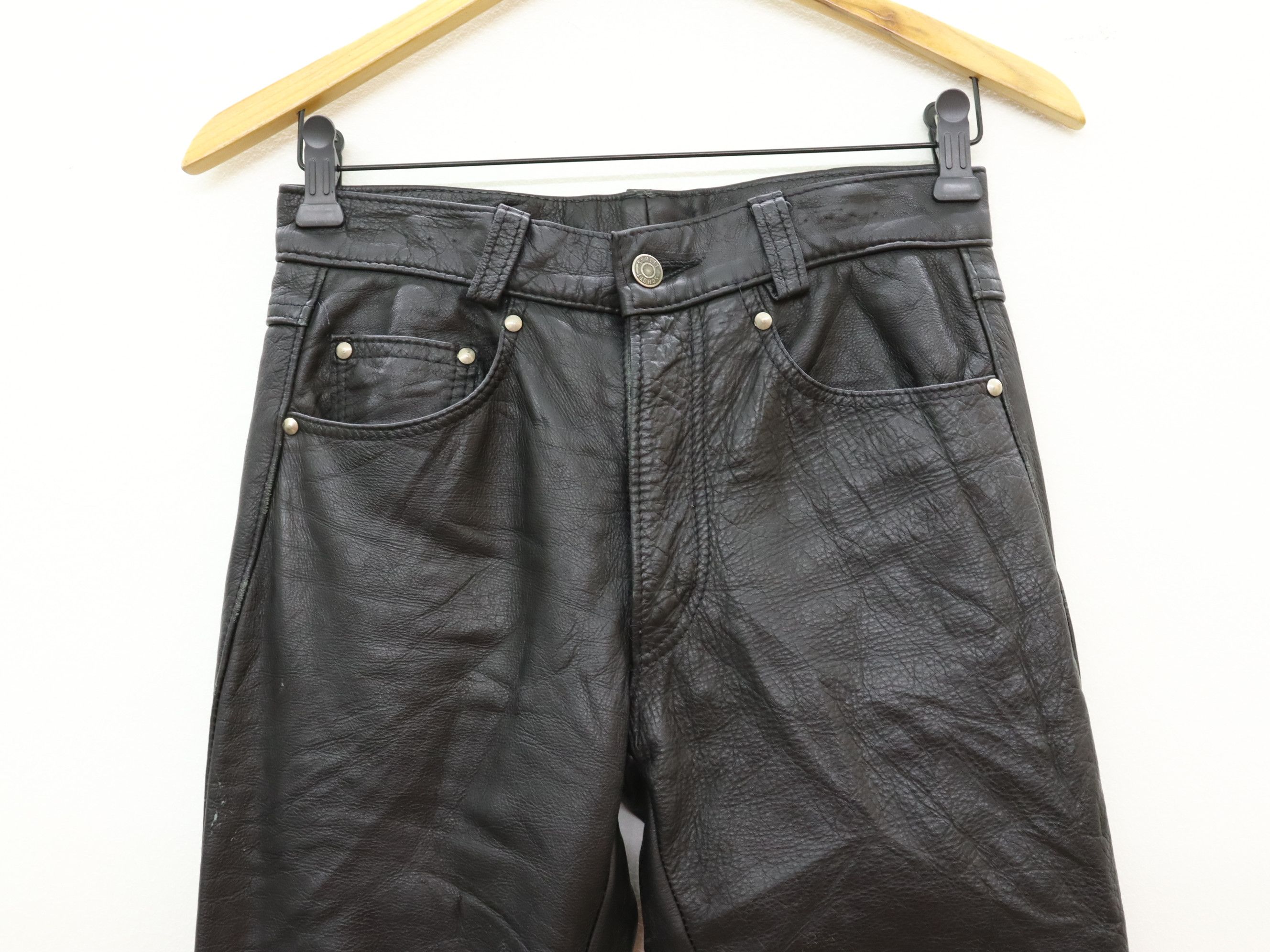 Leather × Schott Schott N.Y.C. Leather Pant MADE IN USA Size US 28 / EU 44 - 10 Thumbnail