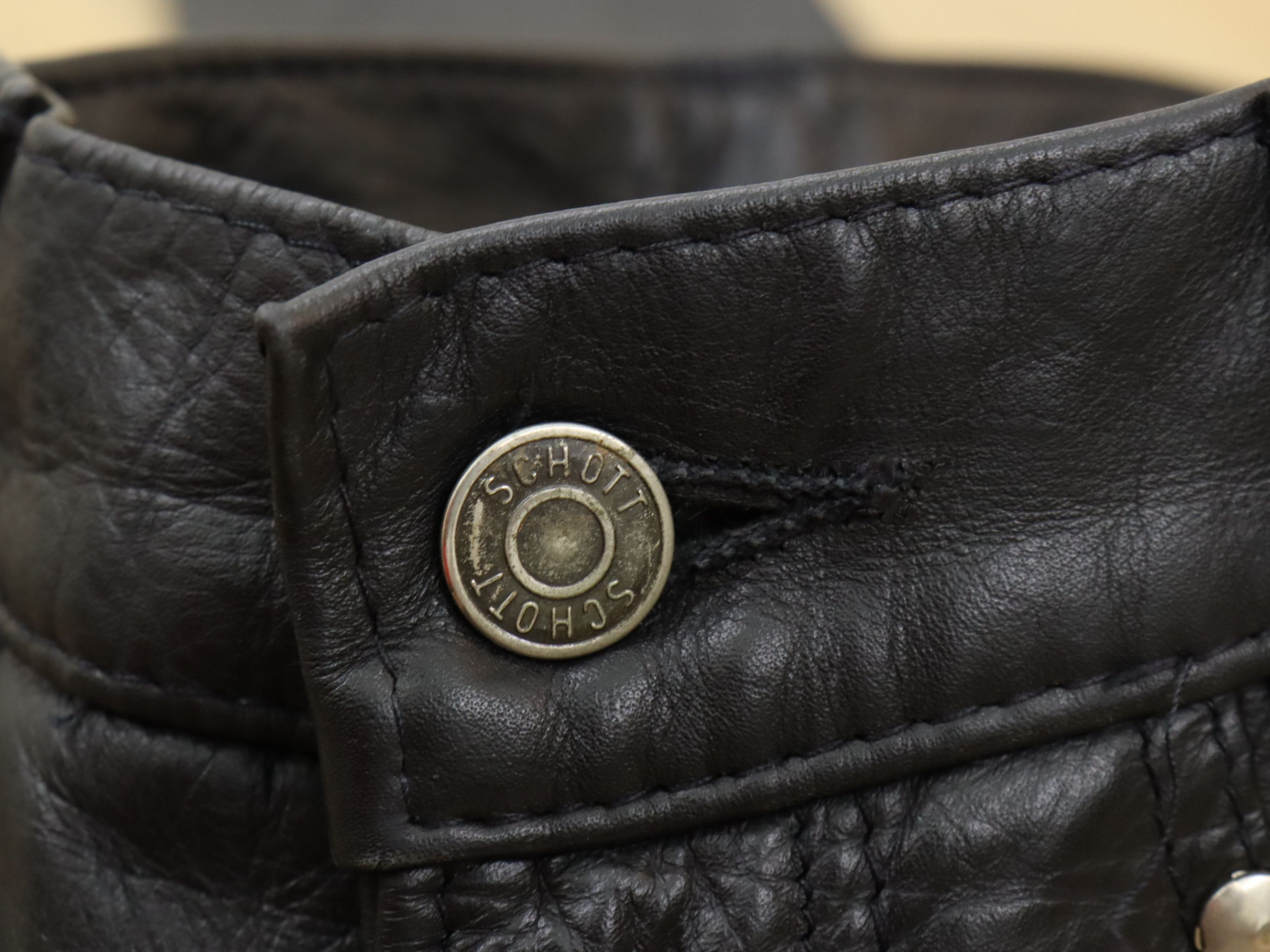 Leather × Schott Schott N.Y.C. Leather Pant MADE IN USA Size US 28 / EU 44 - 9 Thumbnail