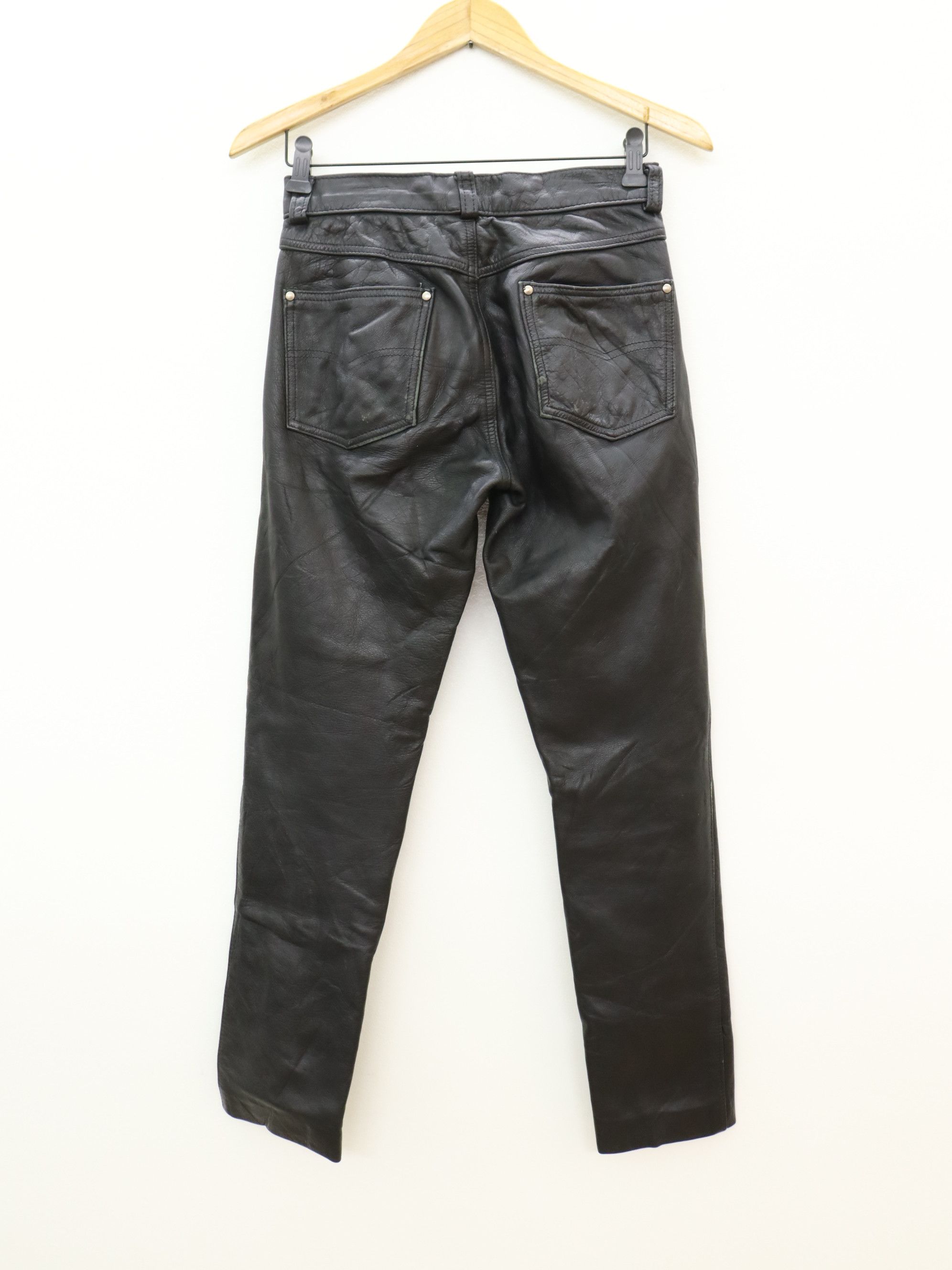 Leather × Schott Schott N.Y.C. Leather Pant MADE IN USA Size US 28 / EU 44 - 2 Thumbnail