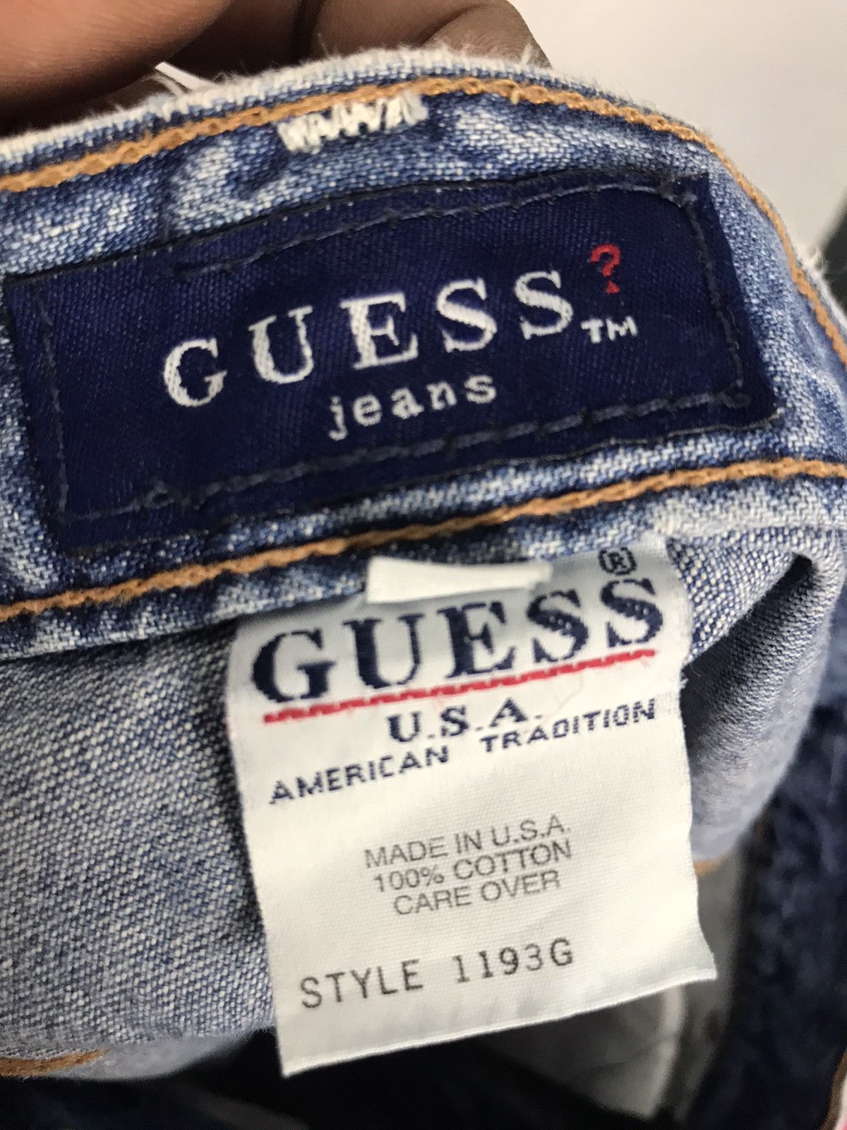 Guess Guess short denim jeans made in usa Size US 27 - 3 Thumbnail