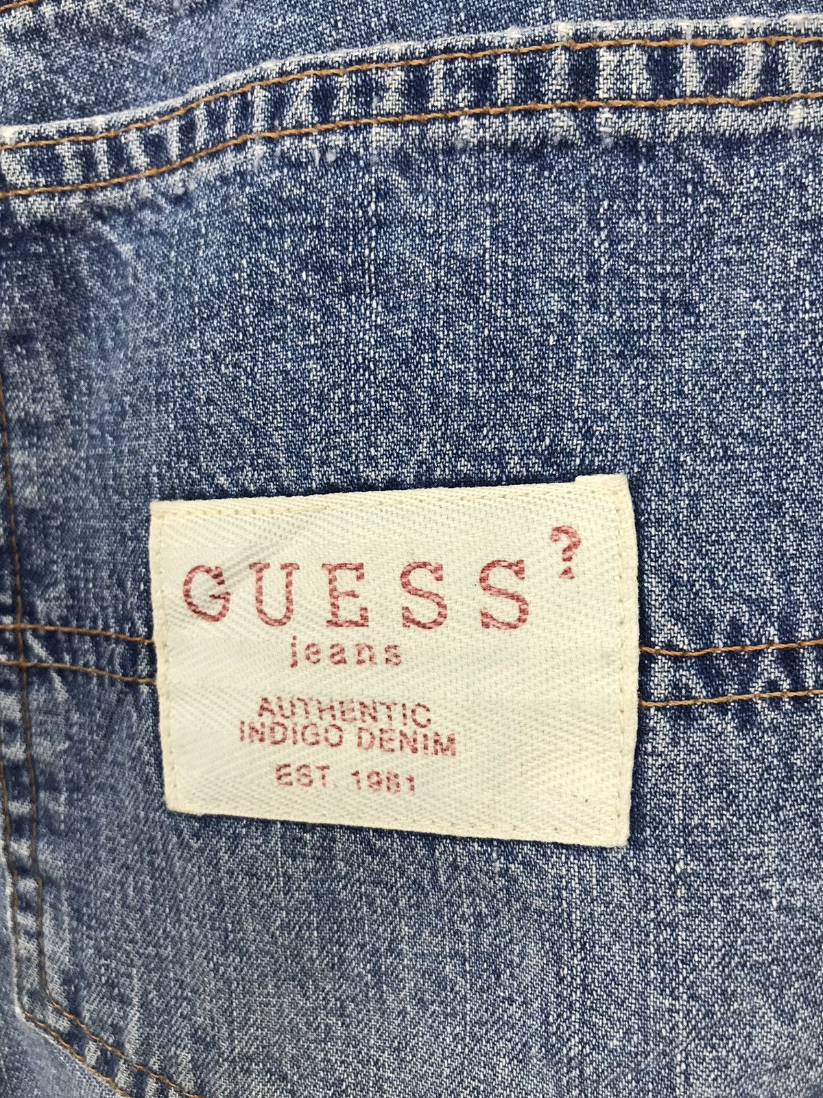 Guess Guess short denim jeans made in usa Size US 27 - 6 Thumbnail