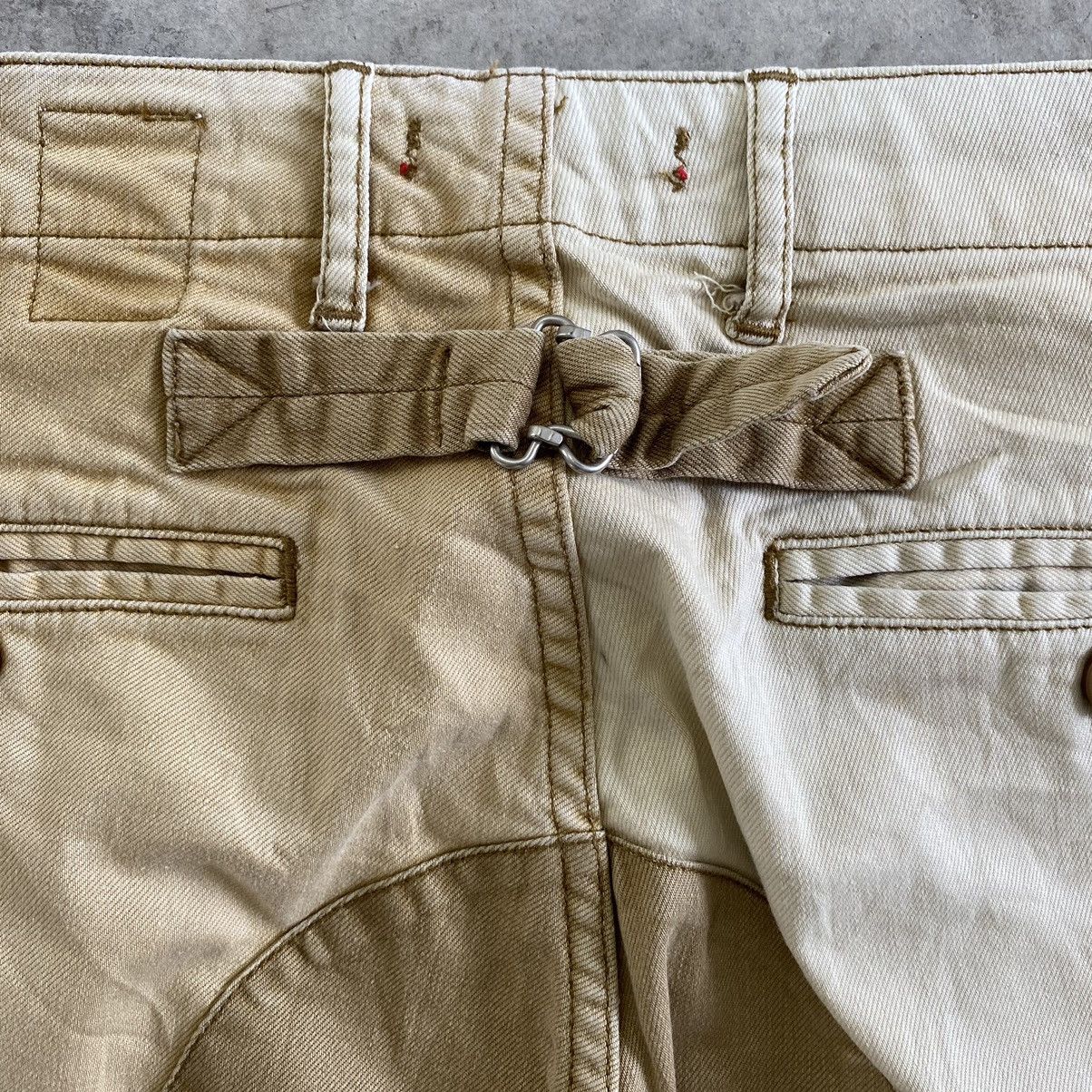 Japanese Brand Dip Ltd Cinch Back Patched Knee Chino Trousers Pants Size US 32 / EU 48 - 21 Thumbnail