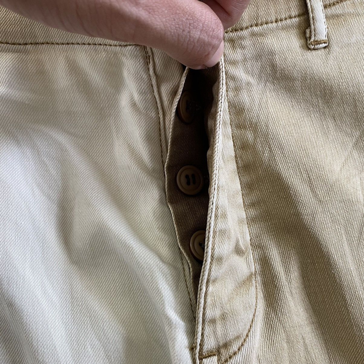 Japanese Brand Dip Ltd Cinch Back Patched Knee Chino Trousers Pants Size US 32 / EU 48 - 10 Thumbnail