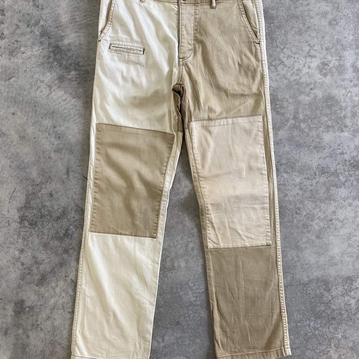 Japanese Brand Dip Ltd Cinch Back Patched Knee Chino Trousers Pants Size US 32 / EU 48 - 2 Thumbnail