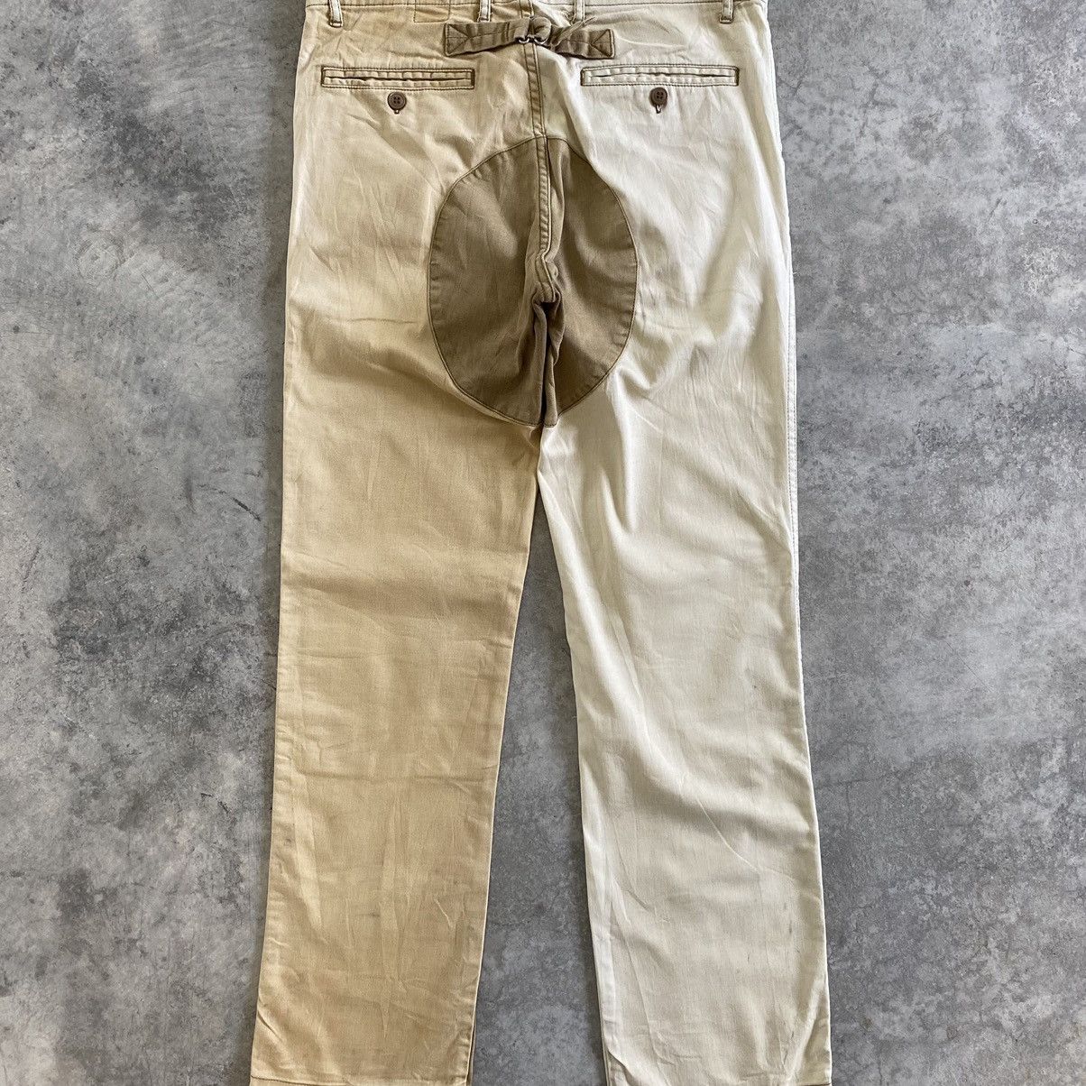 Japanese Brand Dip Ltd Cinch Back Patched Knee Chino Trousers Pants Size US 32 / EU 48 - 15 Thumbnail
