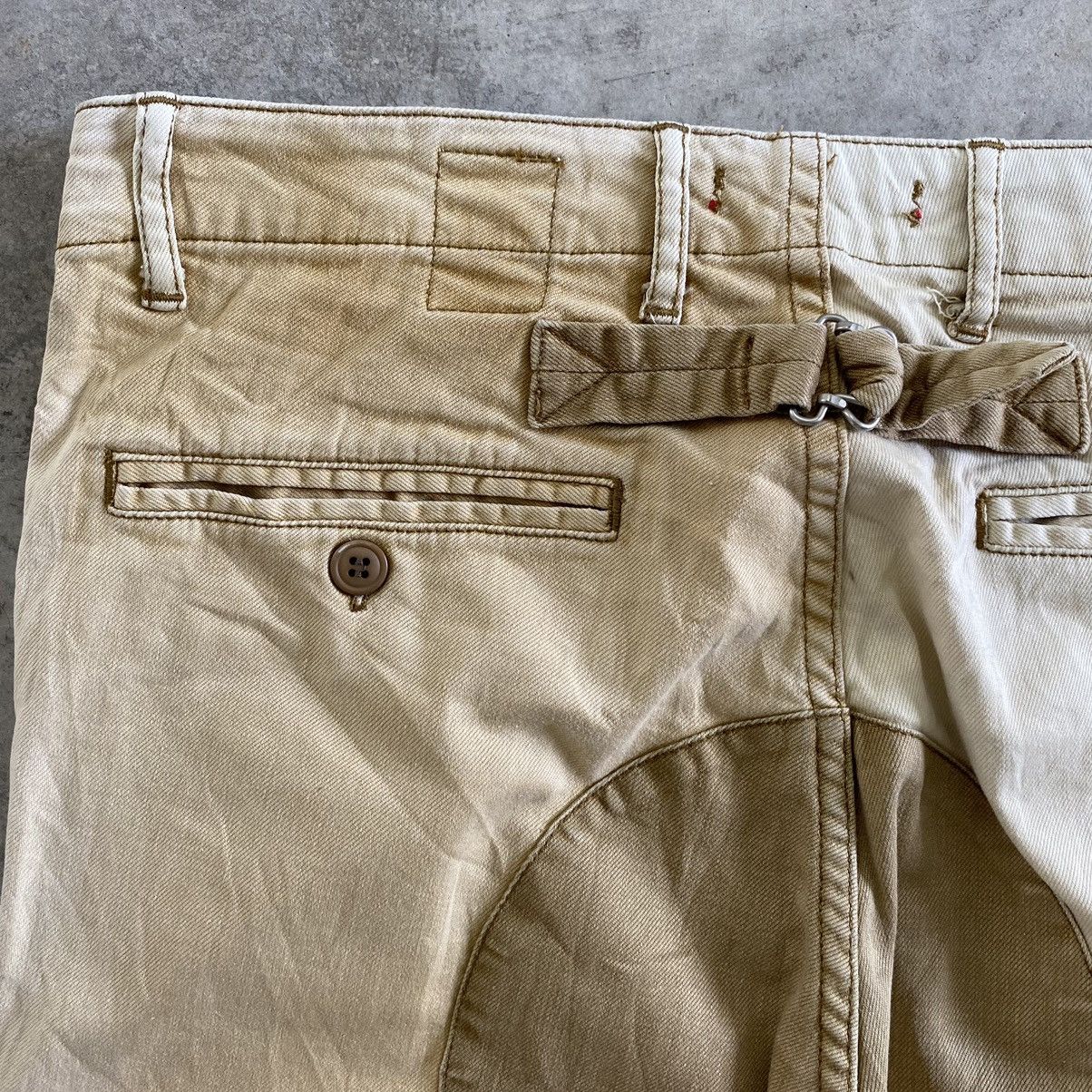 Japanese Brand Dip Ltd Cinch Back Patched Knee Chino Trousers Pants Size US 32 / EU 48 - 20 Thumbnail