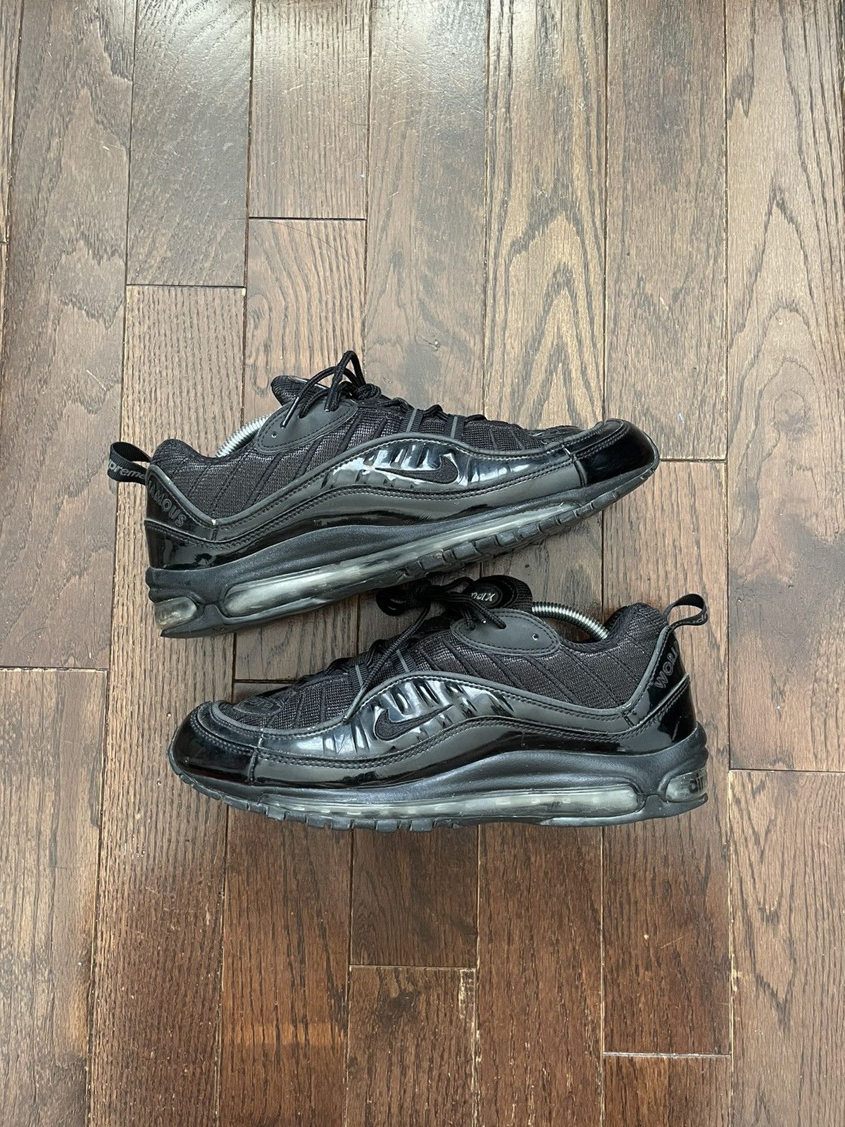 Nike × Supreme Supreme x Air Max 98 Black 2016 Size US 10 / EU 43 - 1 Thumbnail