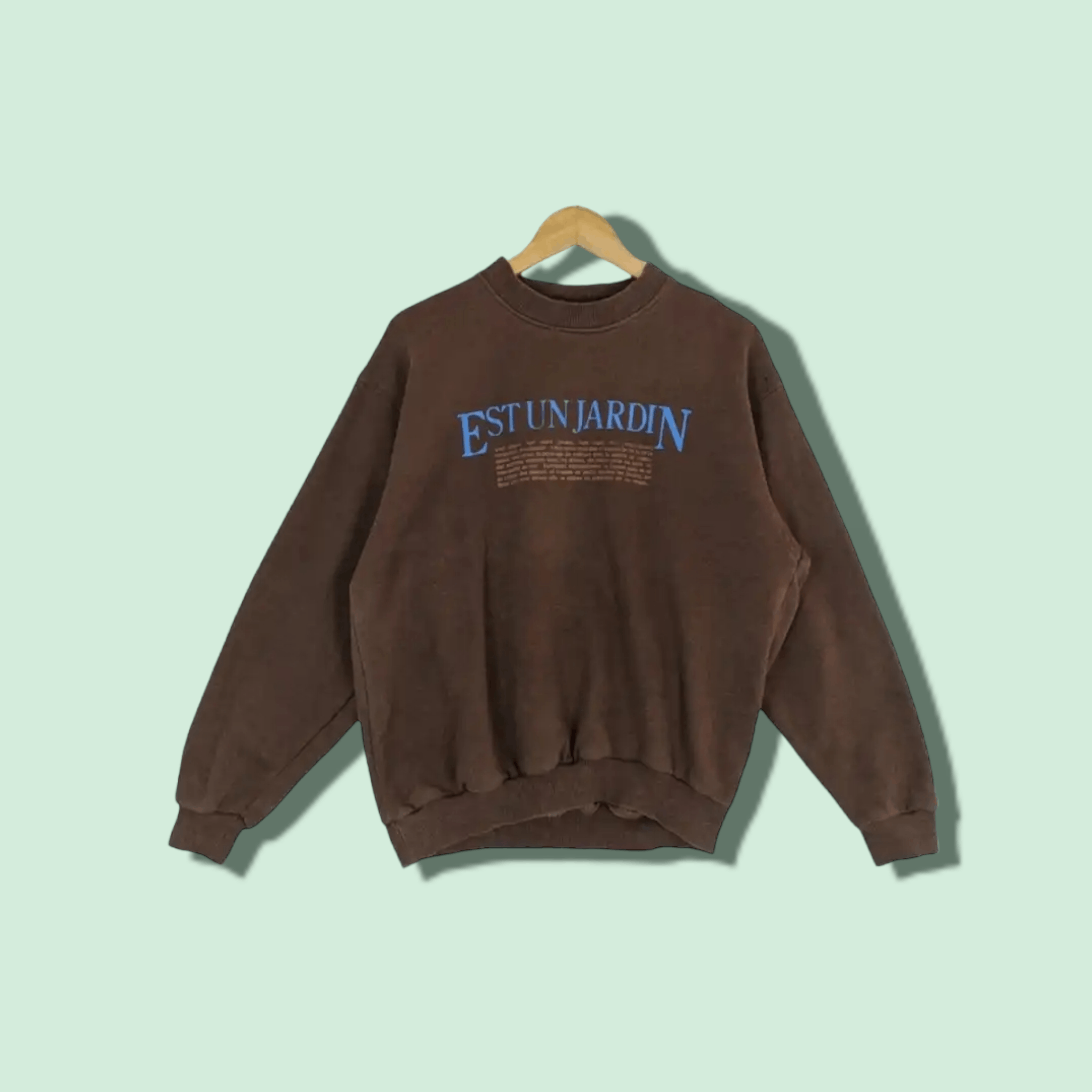 Japanese Brand ONLY HOUSE Japan Est Un Jardin Spell Out Sweatshirt Size US L / EU 52-54 / 3 - 1 Thumbnail