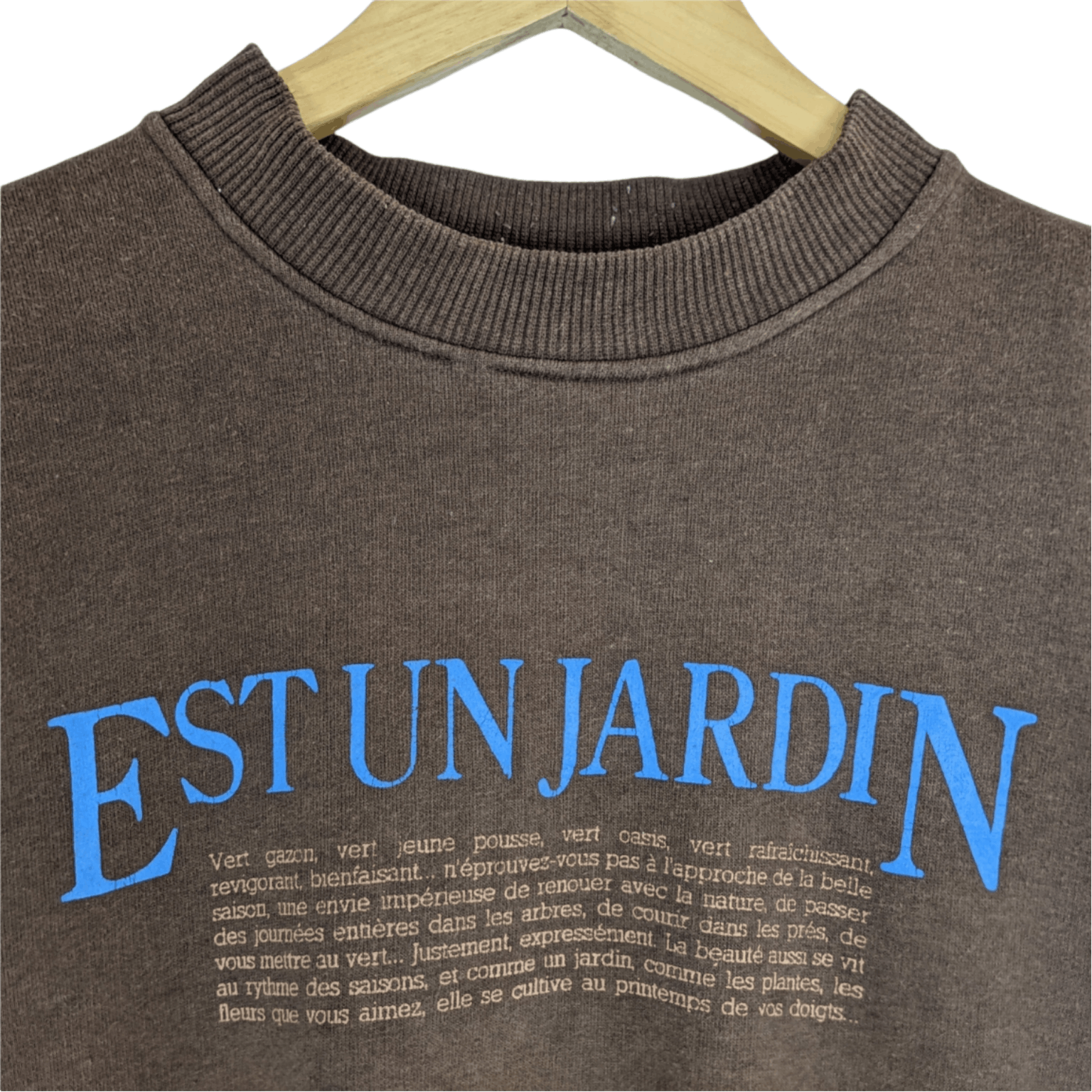 Japanese Brand ONLY HOUSE Japan Est Un Jardin Spell Out Sweatshirt Size US L / EU 52-54 / 3 - 4 Thumbnail