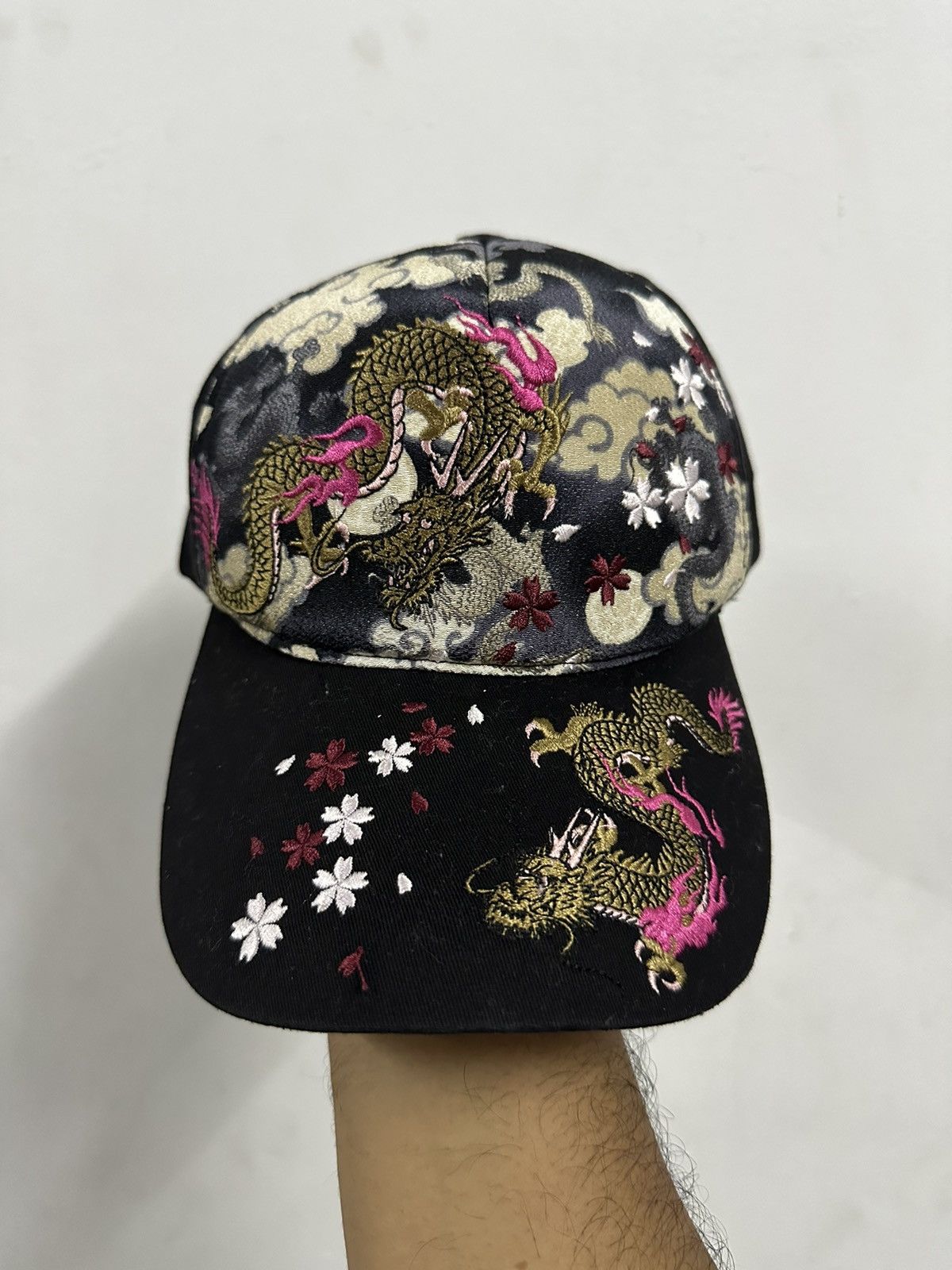 Japanese Brand 🔥Vintage🔥 Full Embroid Dragon Element Hat Size ONE SIZE - 2 Thumbnail