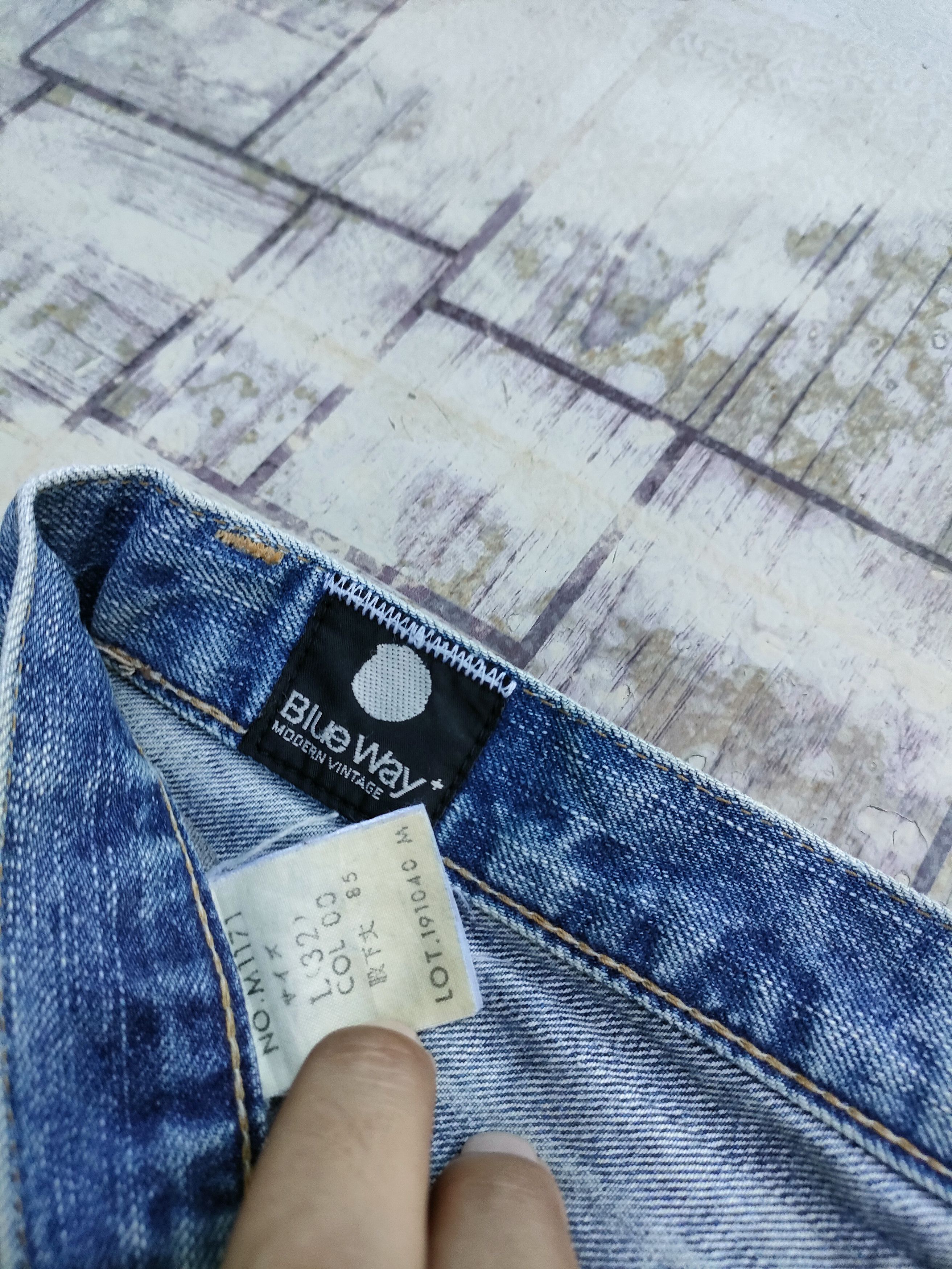 If Six Was Nine Flare🔥🔥Blue way Distressed Denim Jeans Size US 32 / EU 48 - 3 Thumbnail