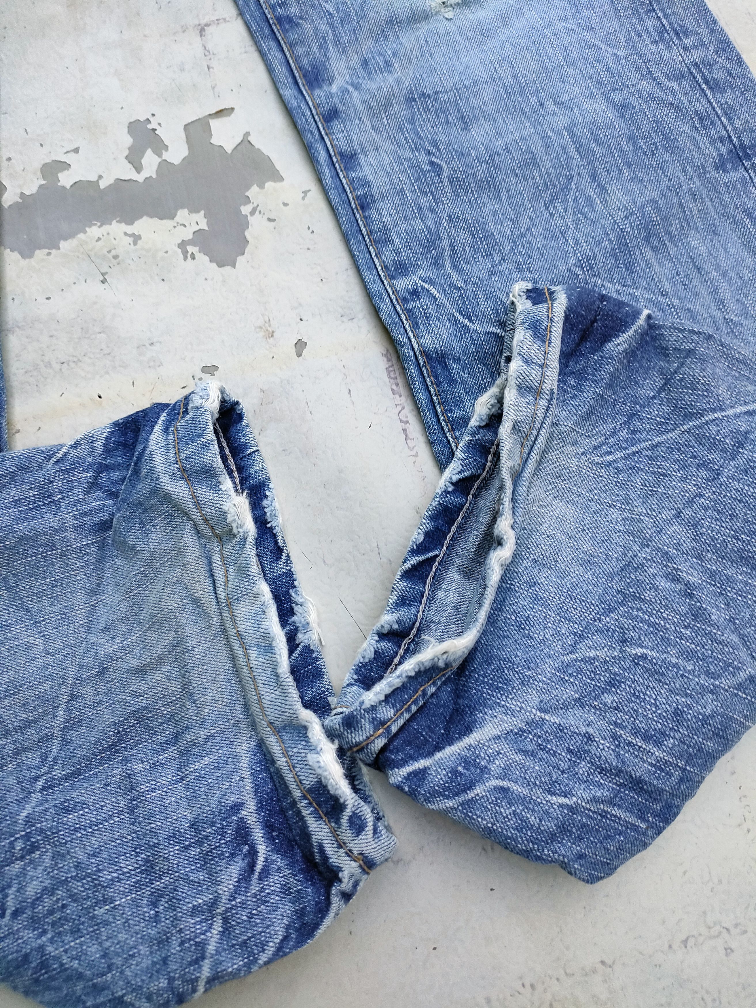If Six Was Nine Flare🔥🔥Blue way Distressed Denim Jeans Size US 32 / EU 48 - 5 Thumbnail