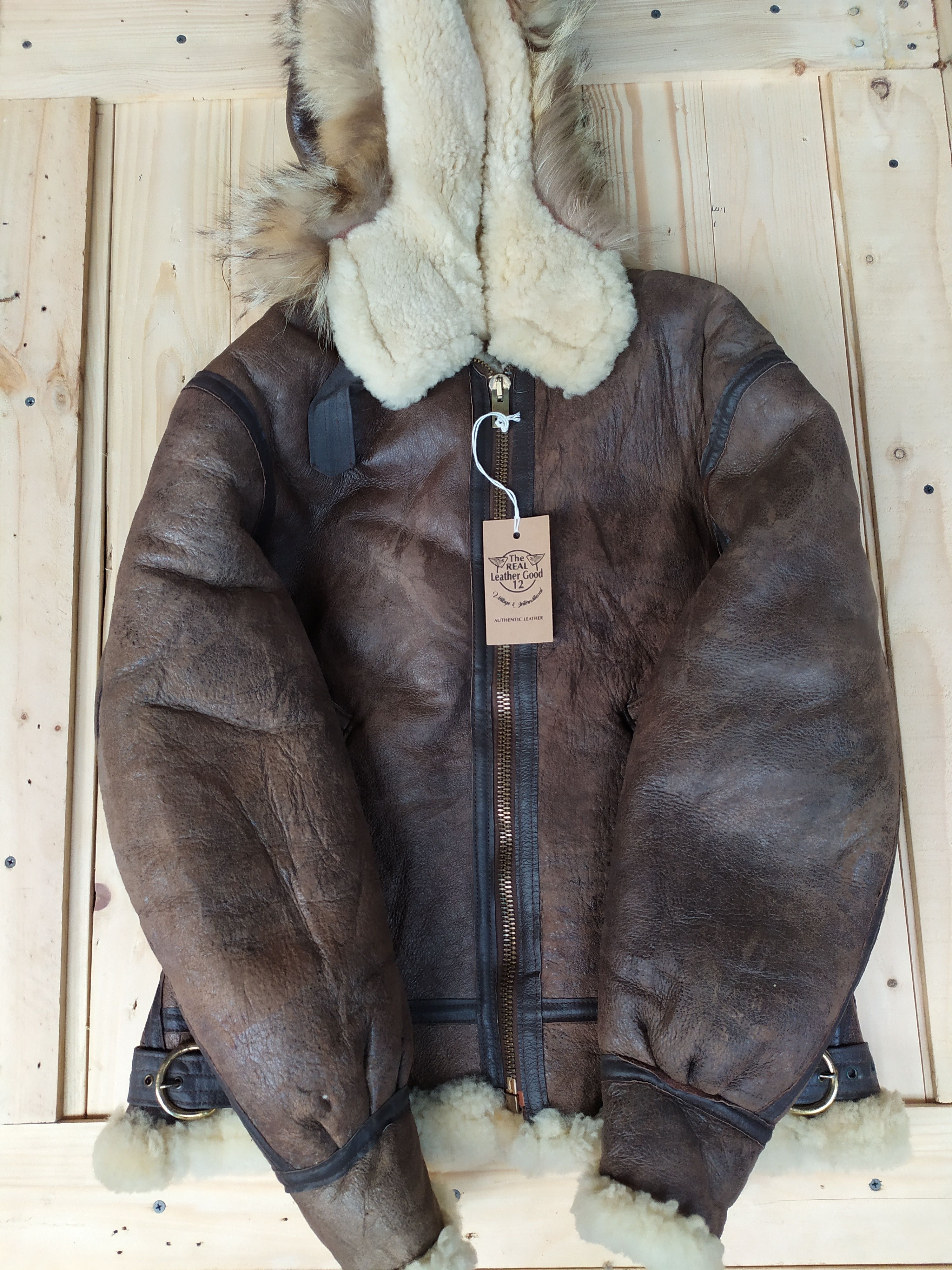 B 3 × Branded Leather × Leather Jacket ORCHARD MOTORCYCLE