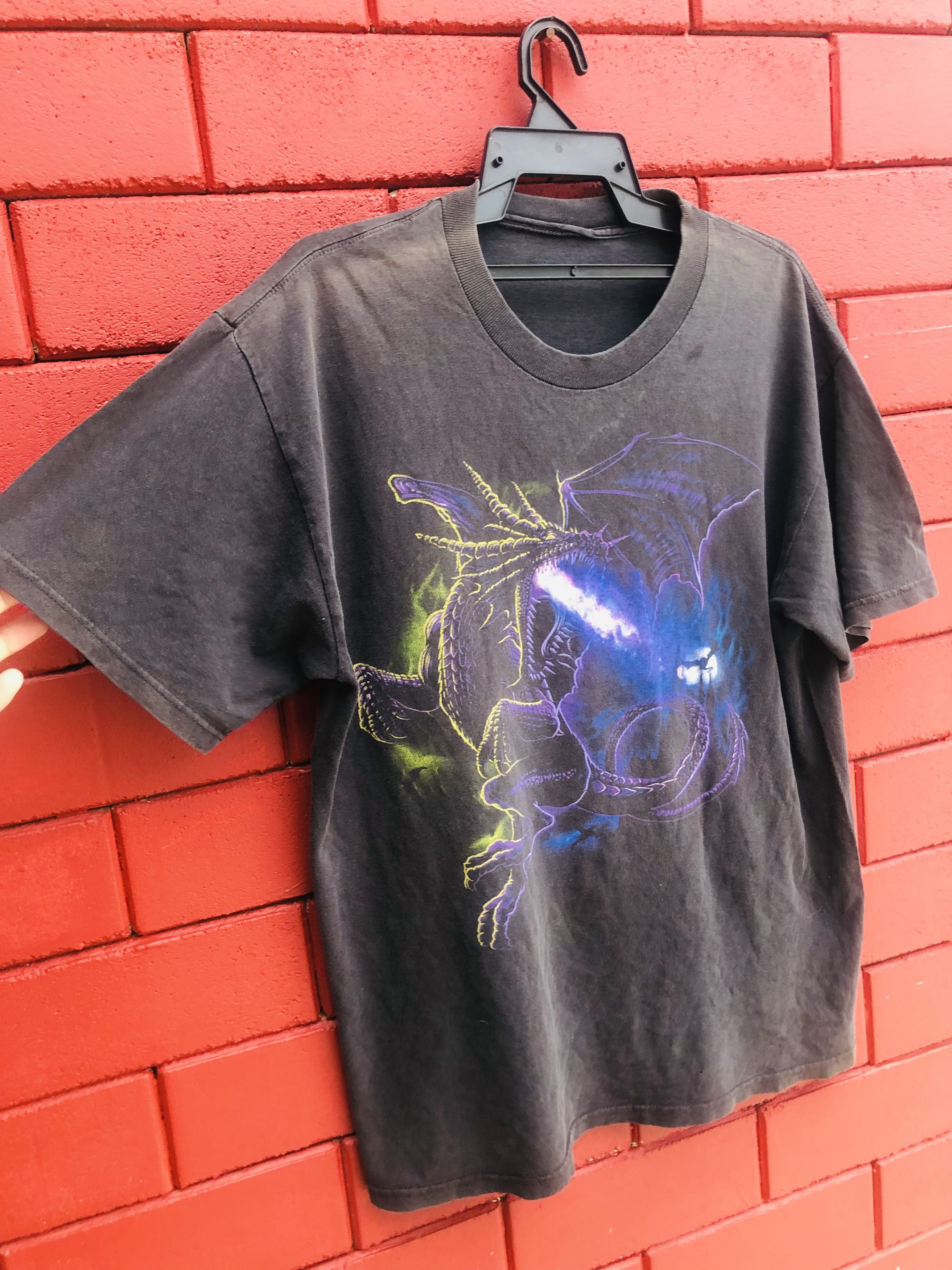 Japanese Brand × Vintage Vintage Dragon Fire Designer Fashion Style Shirt Size US L / EU 52-54 / 3 - 4 Thumbnail