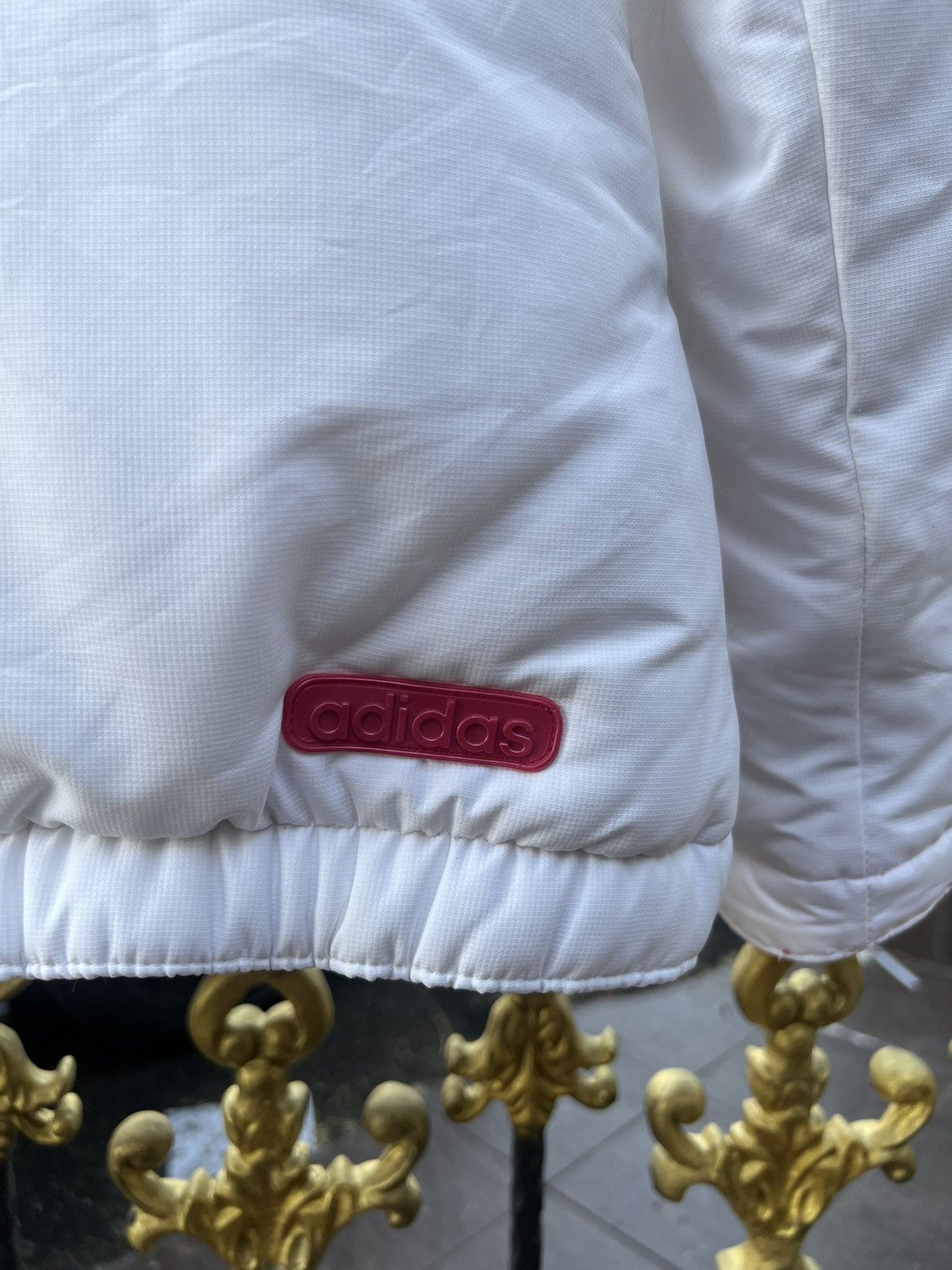 Adidas × Vintage Vintage Adidas Puffer White Jacket Size US M / EU 48-50 / 2 - 10 Thumbnail