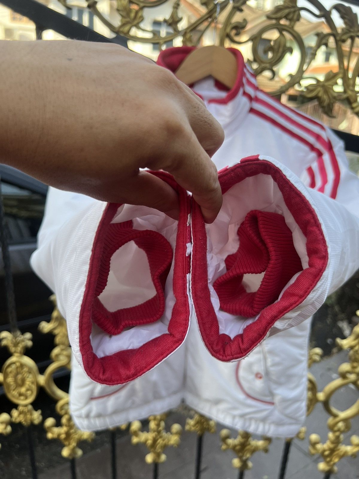 Adidas × Vintage Vintage Adidas Puffer White Jacket Size US M / EU 48-50 / 2 - 7 Thumbnail