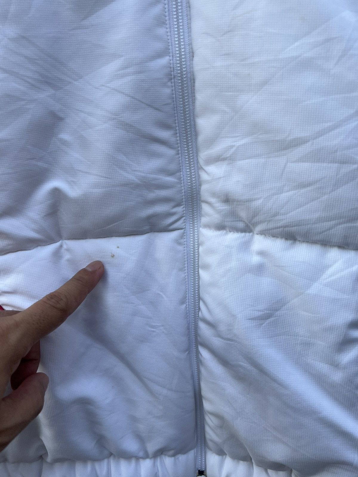 Adidas × Vintage Vintage Adidas Puffer White Jacket Size US M / EU 48-50 / 2 - 9 Thumbnail