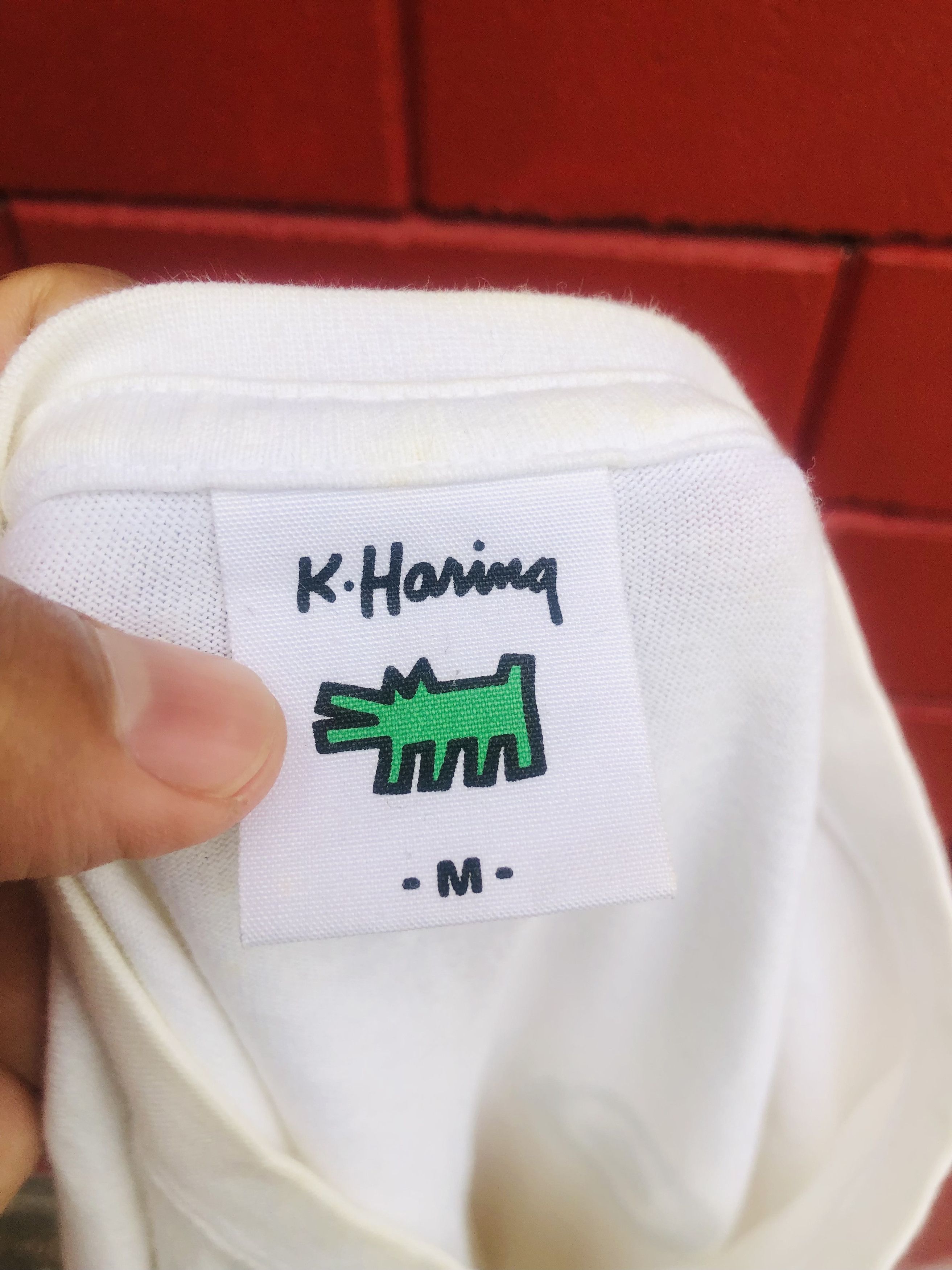 Japanese Brand × Vintage Vintage Keith Haring Loving Designer Fashion Style Size US M / EU 48-50 / 2 - 7 Thumbnail