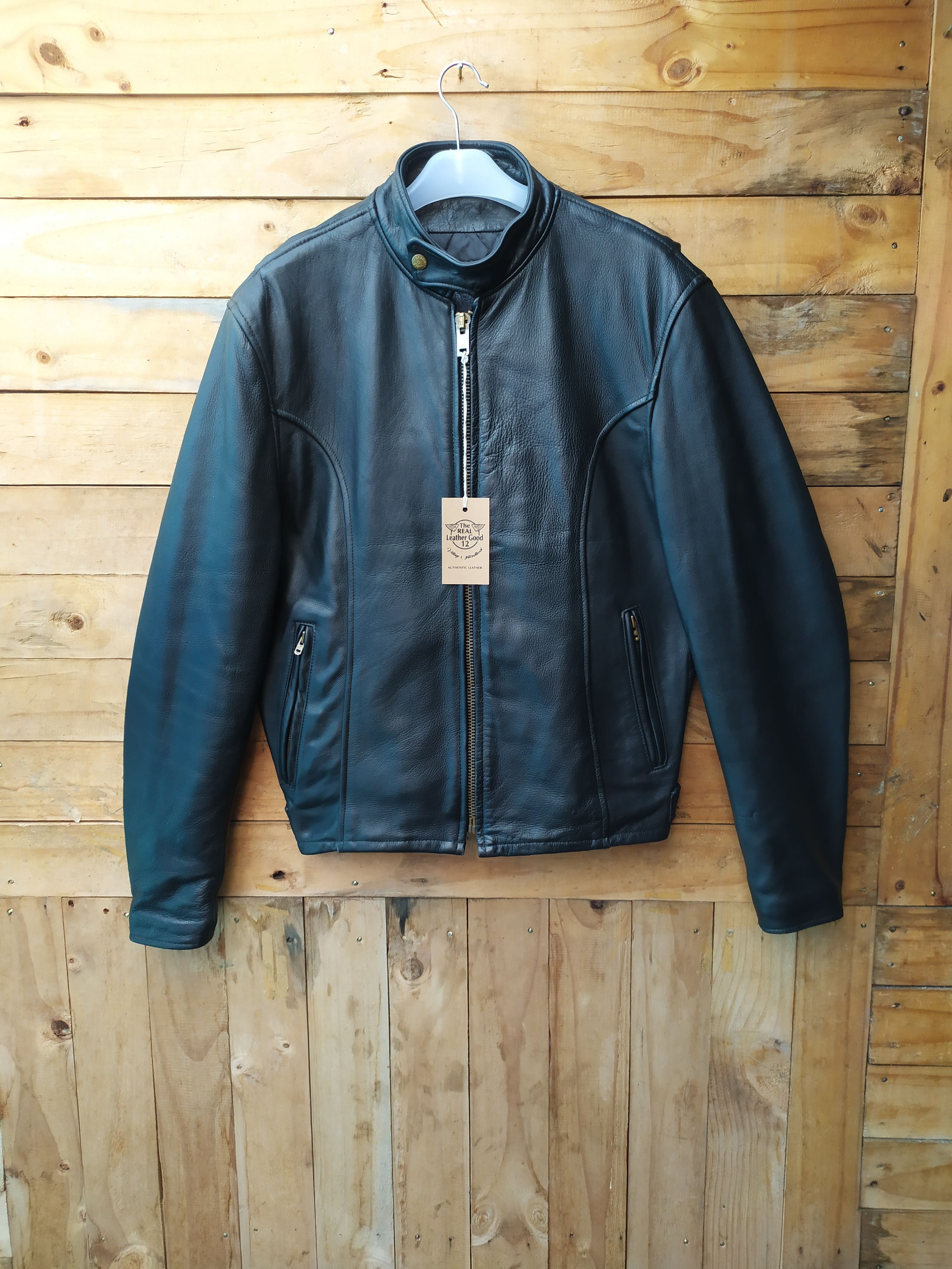 Vintage ORCHARD BRANDED GARMENT INC LEATHER CAFE RACER JACKET | Grailed