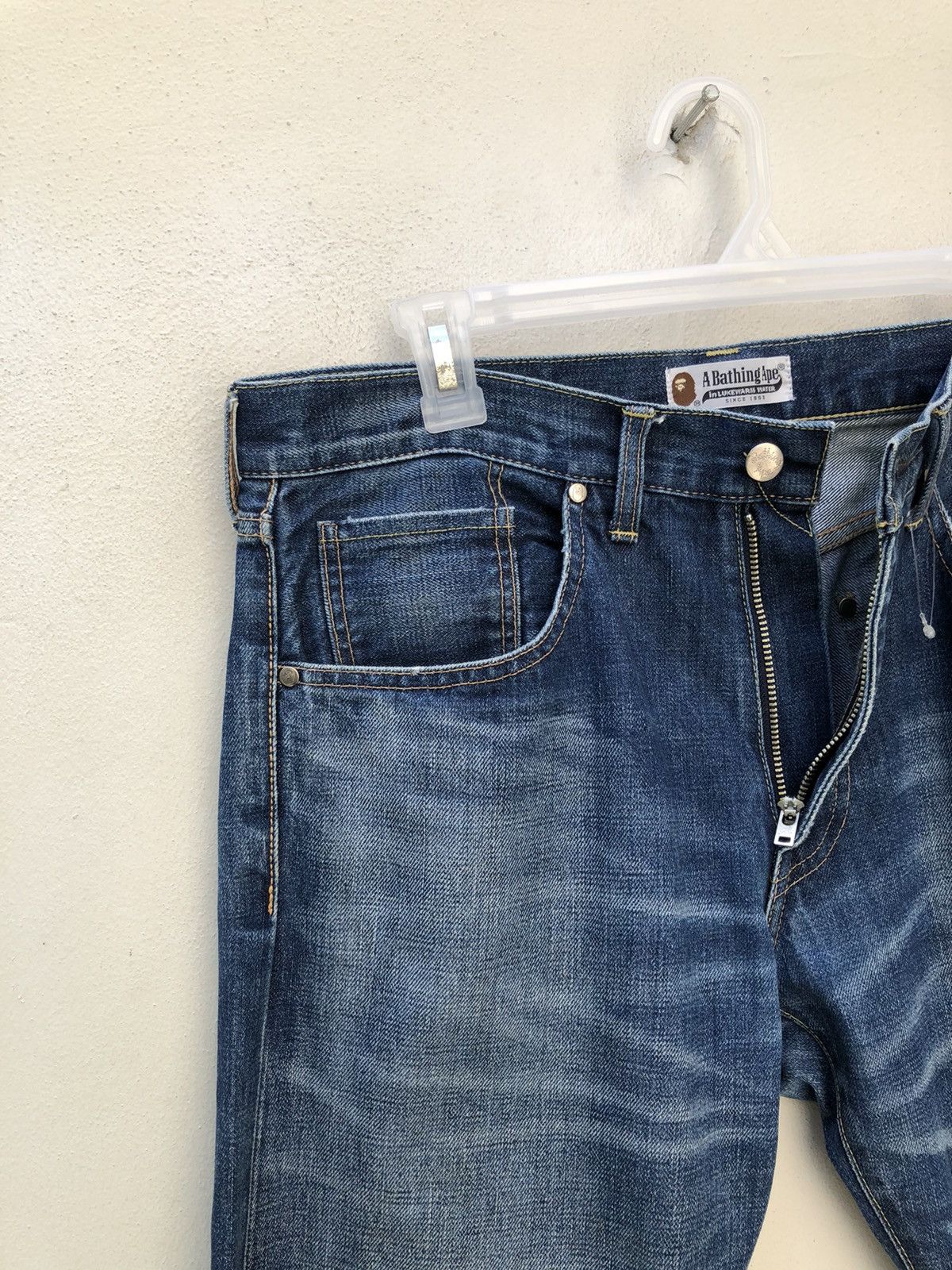 Bape A Bathing Ape Redline Selvedge Painter Denim Jeans Size US 32 / EU 48 - 17 Thumbnail