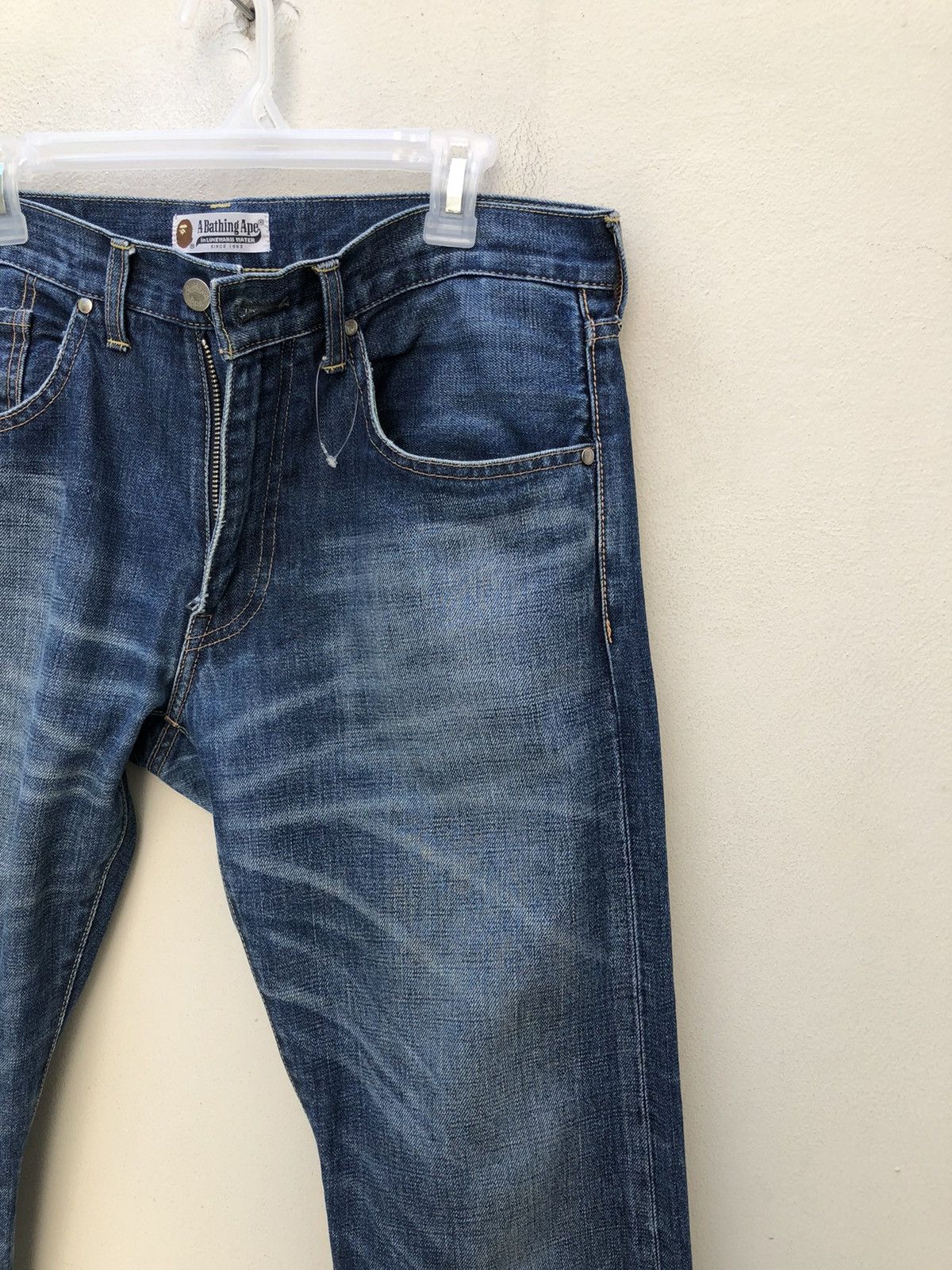 Bape A Bathing Ape Redline Selvedge Painter Denim Jeans Size US 32 / EU 48 - 19 Thumbnail