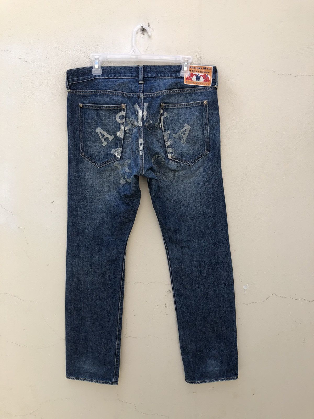 Bape A Bathing Ape Redline Selvedge Painter Denim Jeans Size US 32 / EU 48 - 6 Thumbnail