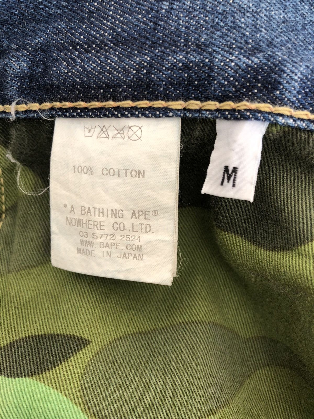 Bape A Bathing Ape Redline Selvedge Painter Denim Jeans Size US 32 / EU 48 - 24 Thumbnail