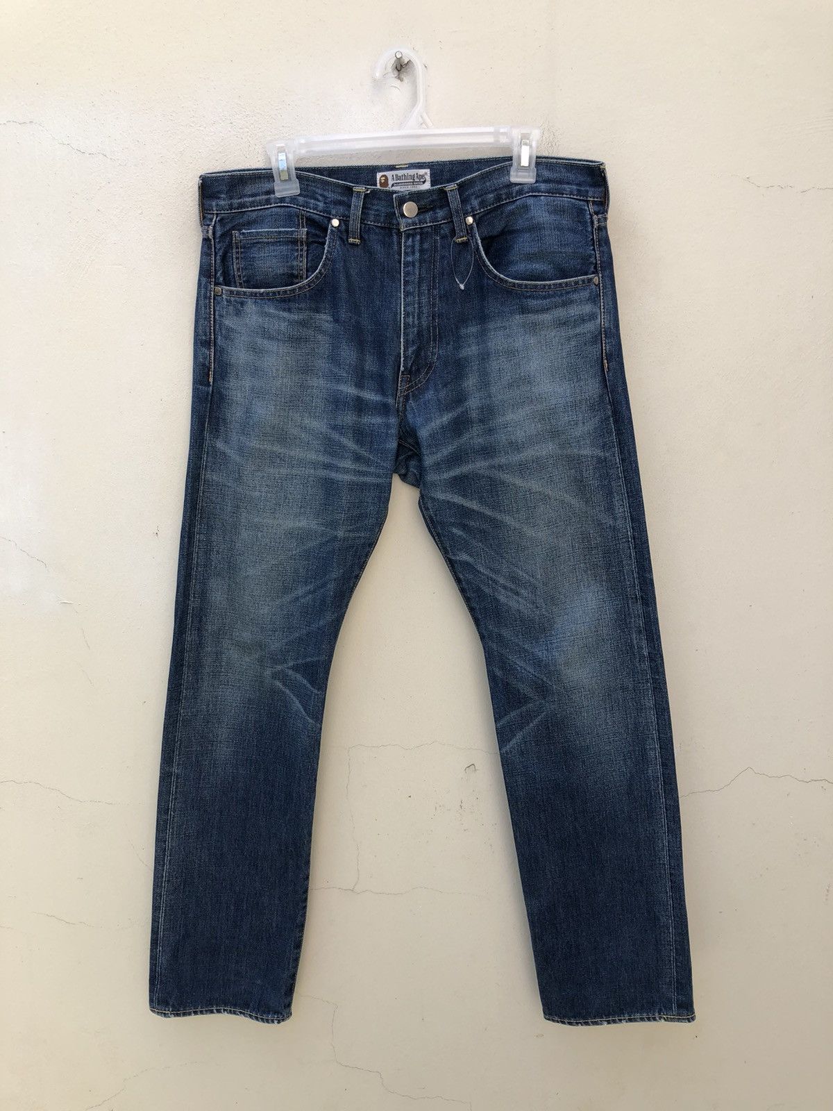 Bape A Bathing Ape Redline Selvedge Painter Denim Jeans Size US 32 / EU 48 - 14 Thumbnail