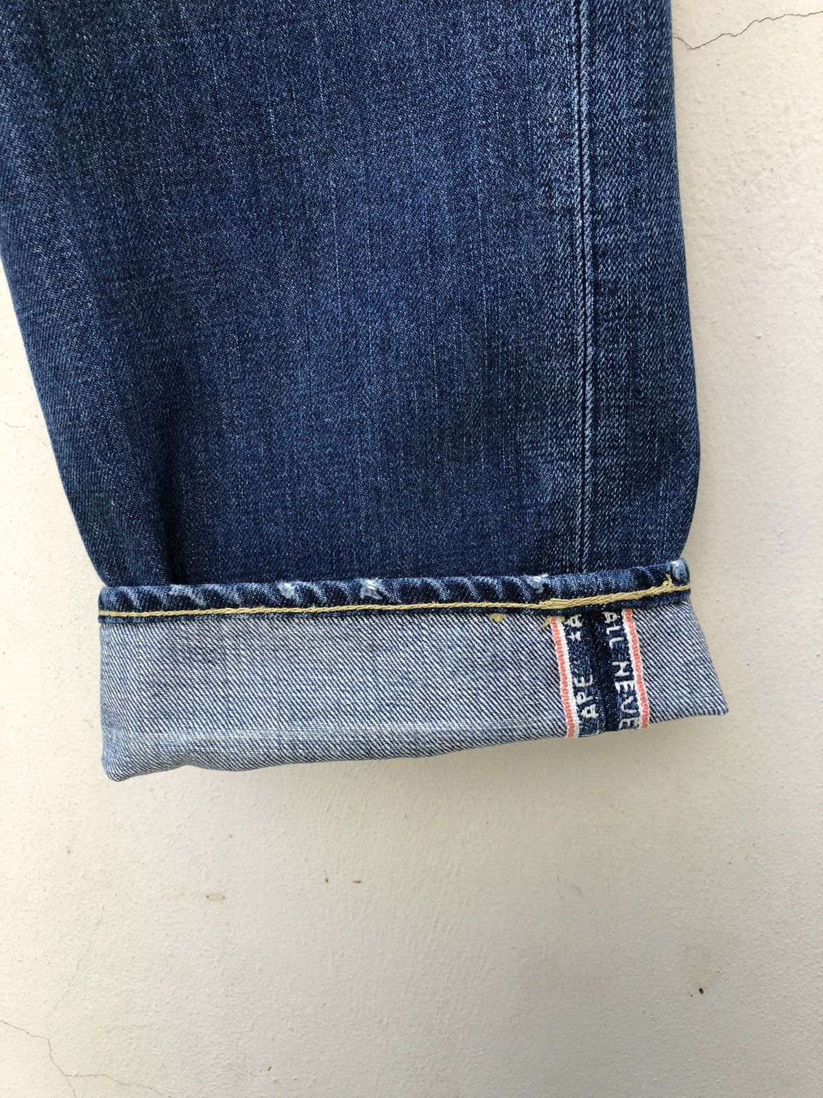 Bape A Bathing Ape Redline Selvedge Painter Denim Jeans Size US 32 / EU 48 - 22 Thumbnail