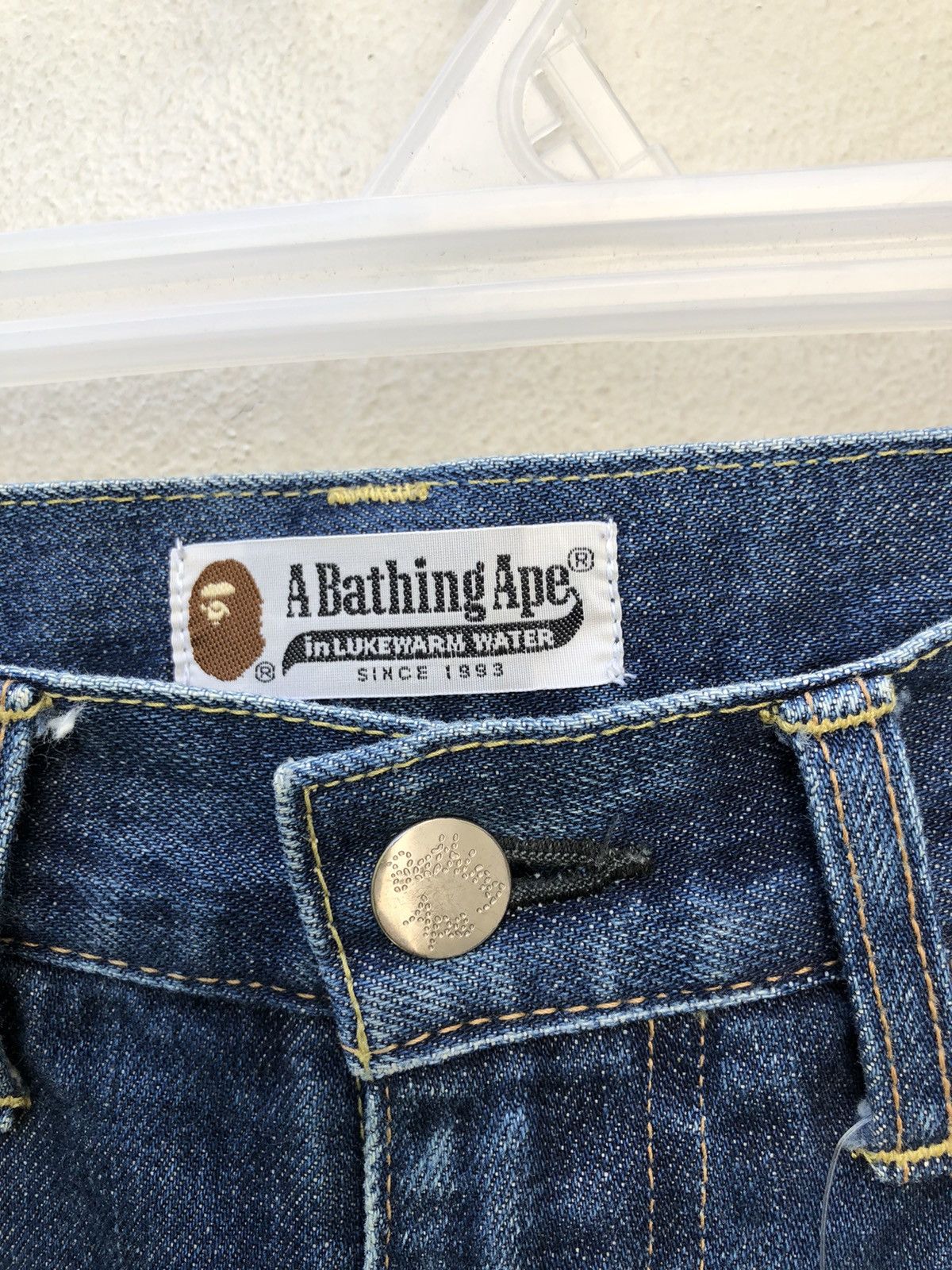 Bape A Bathing Ape Redline Selvedge Painter Denim Jeans Size US 32 / EU 48 - 16 Thumbnail