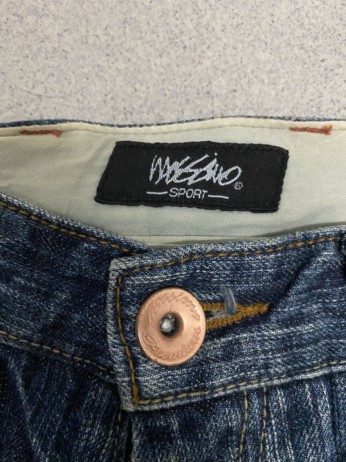 Mossimo × Vintage Offer‼️Vintage Mossimo Buckle Back Distressed Denim Jeans Size US 31 - 6 Thumbnail