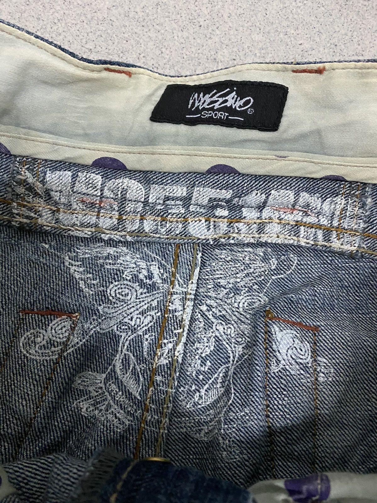 Mossimo × Vintage Offer‼️Vintage Mossimo Buckle Back Distressed Denim Jeans Size US 31 - 8 Thumbnail