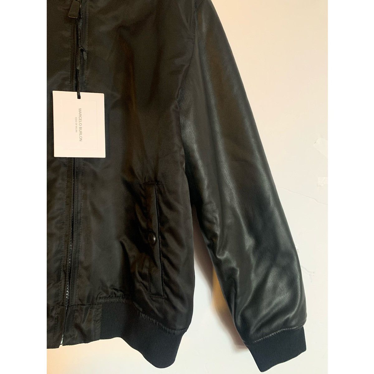 Marcelo Burlon MARCELO BURLON KIDS LEATHER BOMBER JACKET Size US XXS / EU 40 - 3 Thumbnail