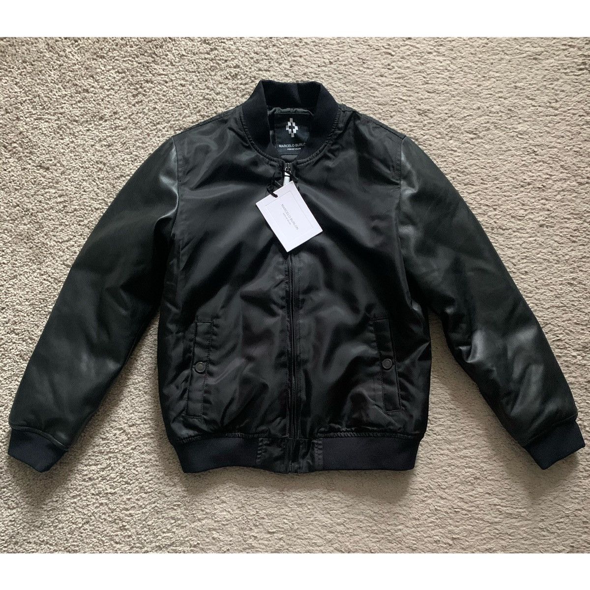 Marcelo Burlon MARCELO BURLON KIDS LEATHER BOMBER JACKET Size US XXS / EU 40 - 4 Thumbnail