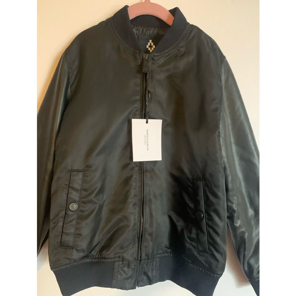 Marcelo Burlon MARCELO BURLON KIDS LEATHER BOMBER JACKET Size US XXS / EU 40 - 2 Thumbnail
