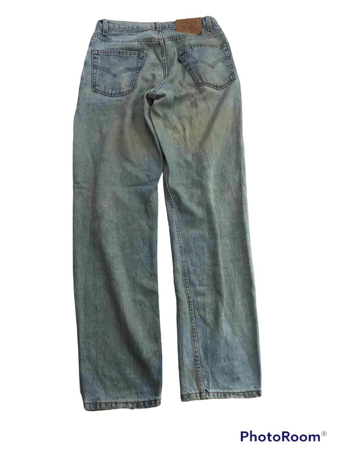 image of Distressed Denim x Levis Vintage 550 Levis Relexed Fit (7) in Blue, Men's (Size 30)