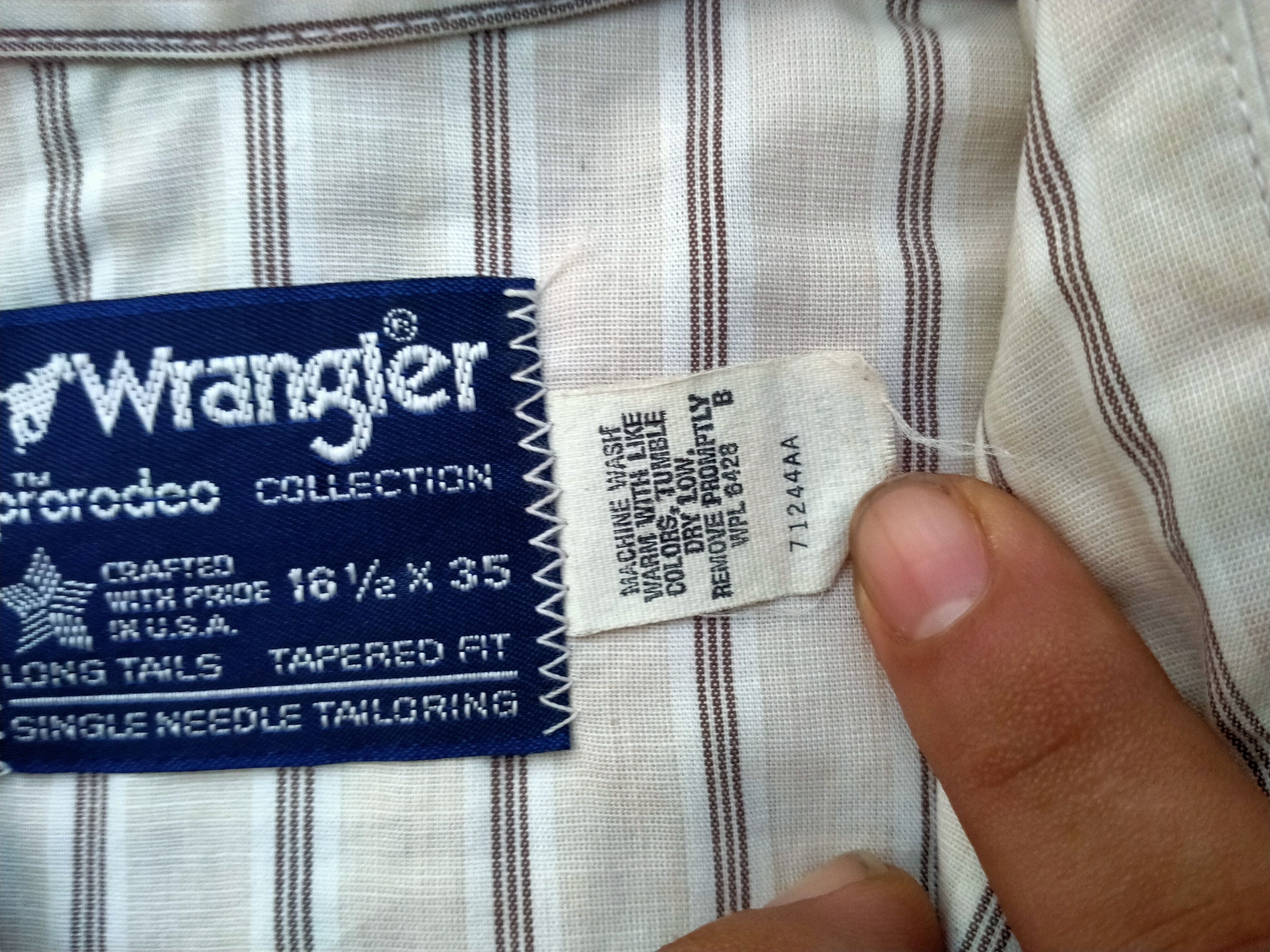 Vintage × Wrangler WESTERN WRANGLER MEN SNAP BUTTON SHIRT Size US M / EU 48-50 / 2 - 4 Thumbnail