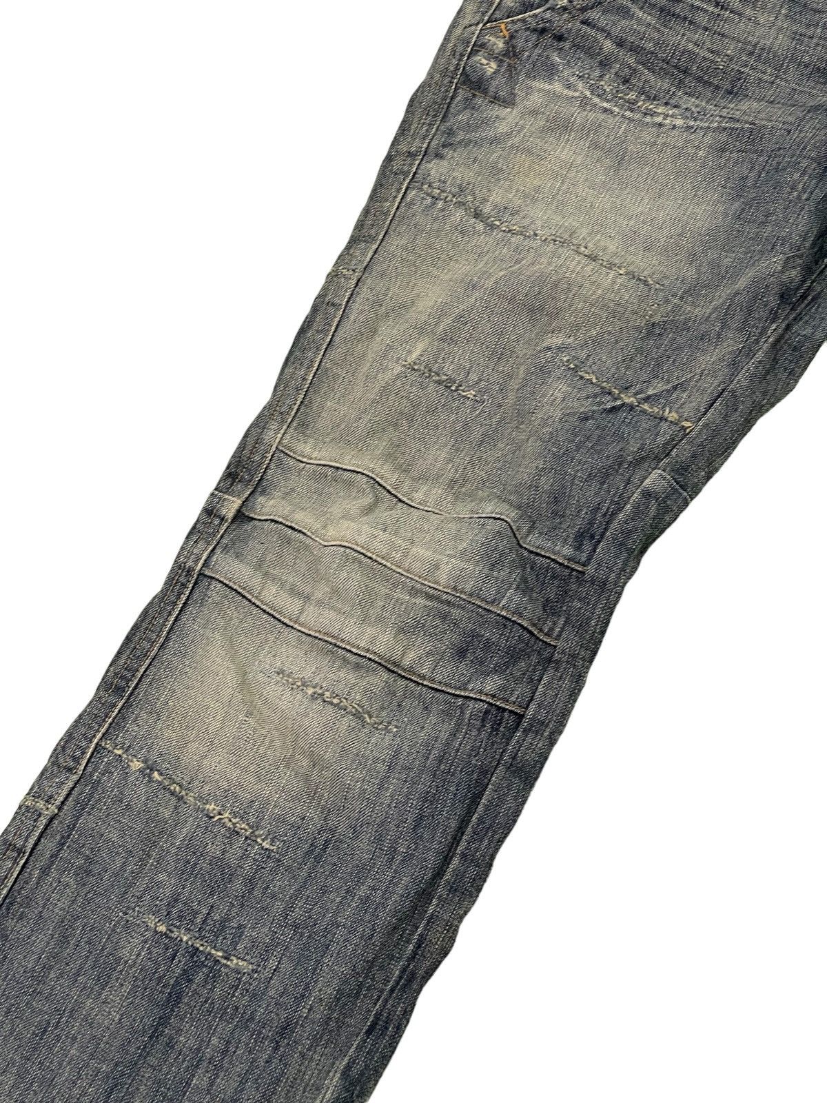 Japanese Brand Biker Jeans Distress Bartack’s Japan Slim Denim 3🟦0 Size US 31 - 6 Thumbnail