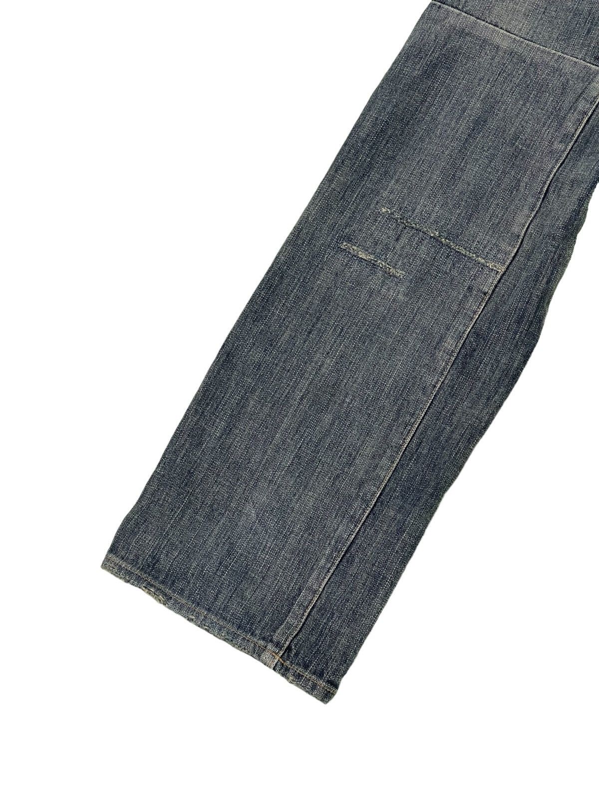 Japanese Brand Biker Jeans Distress Bartack’s Japan Slim Denim 3🟦0 Size US 31 - 19 Thumbnail