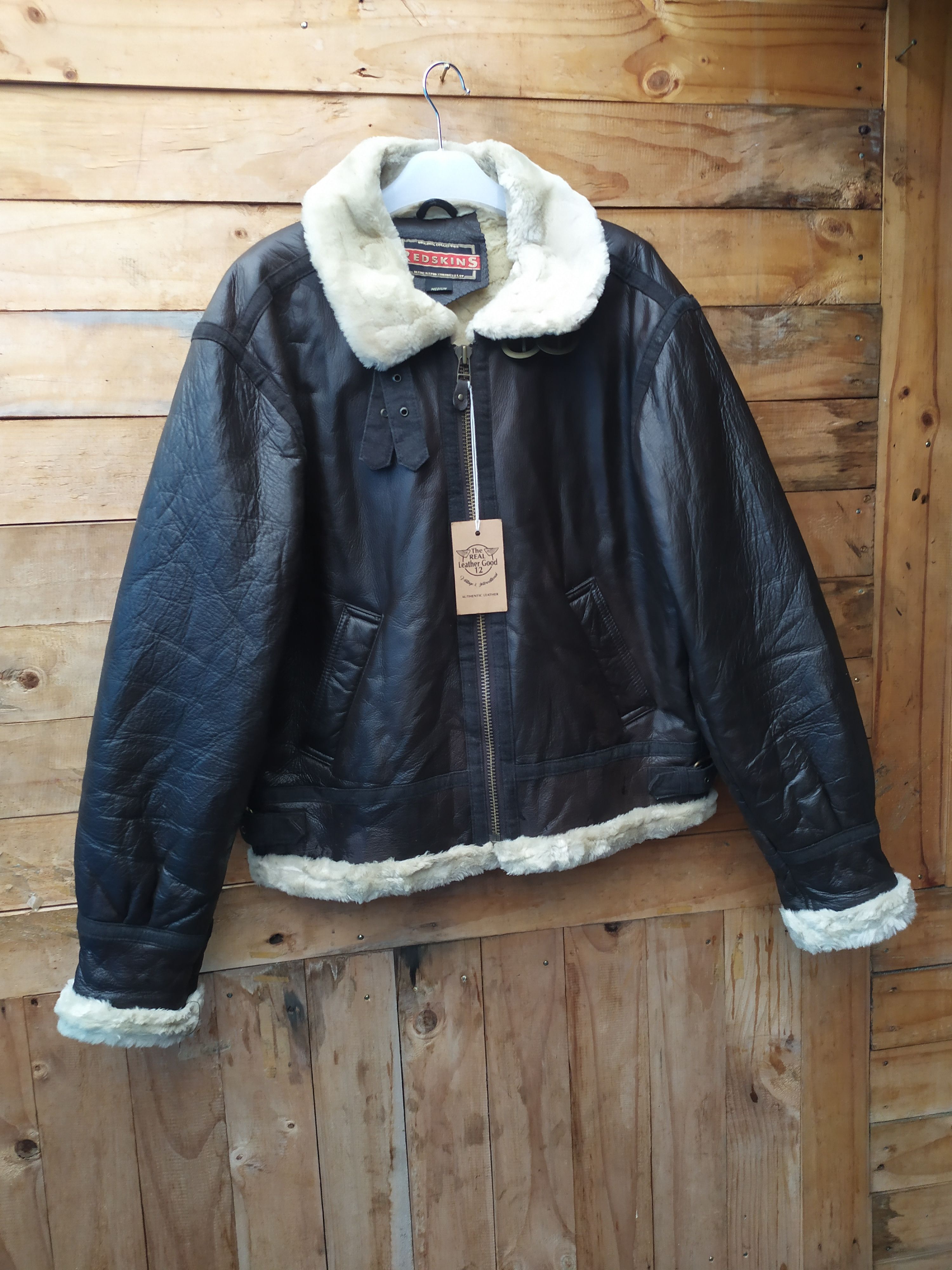 REDSKINS AIR FORCE LEATHER TYPE B3 SHEEPSKIN FLIGHT JACKET