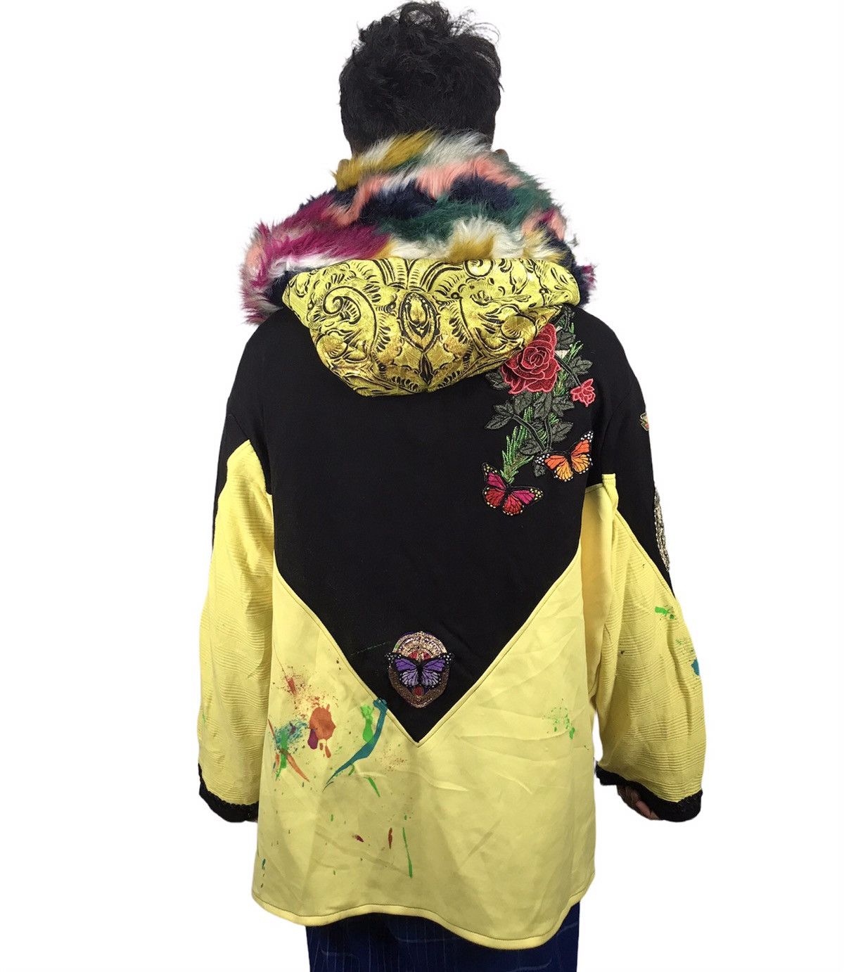 Other Unbrand sweatshirt beggie with patches fur hoodie Size US L / EU 52-54 / 3 - 8 Thumbnail