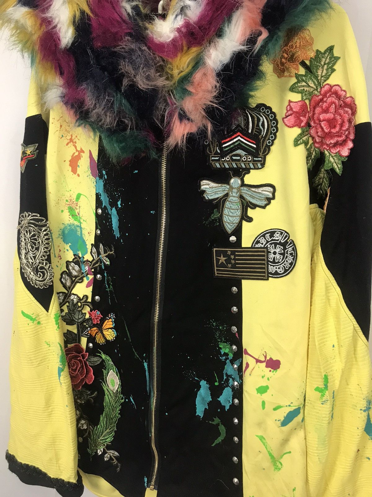 Other Unbrand sweatshirt beggie with patches fur hoodie Size US L / EU 52-54 / 3 - 3 Thumbnail